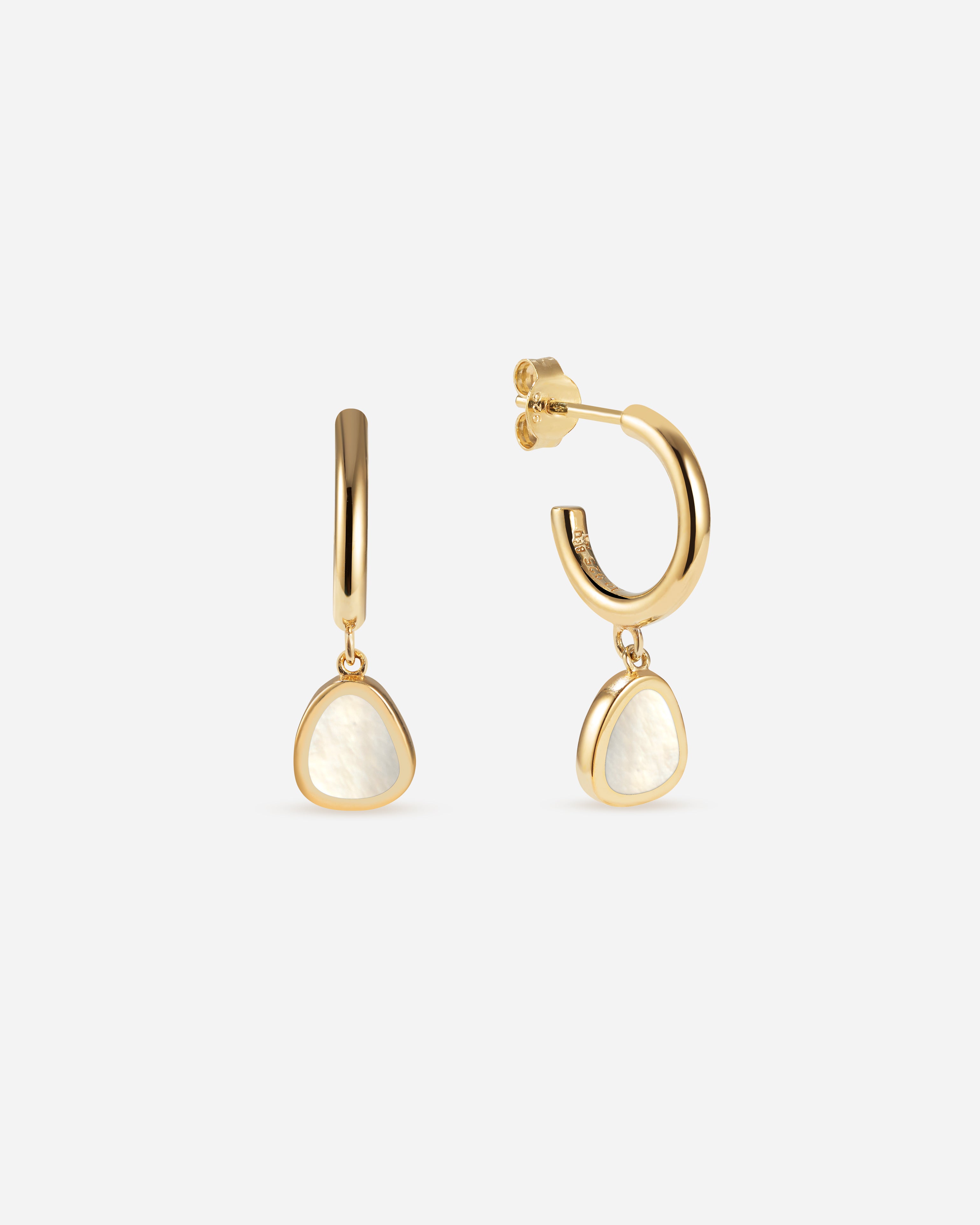 Ohana Pearl Mini Hoops