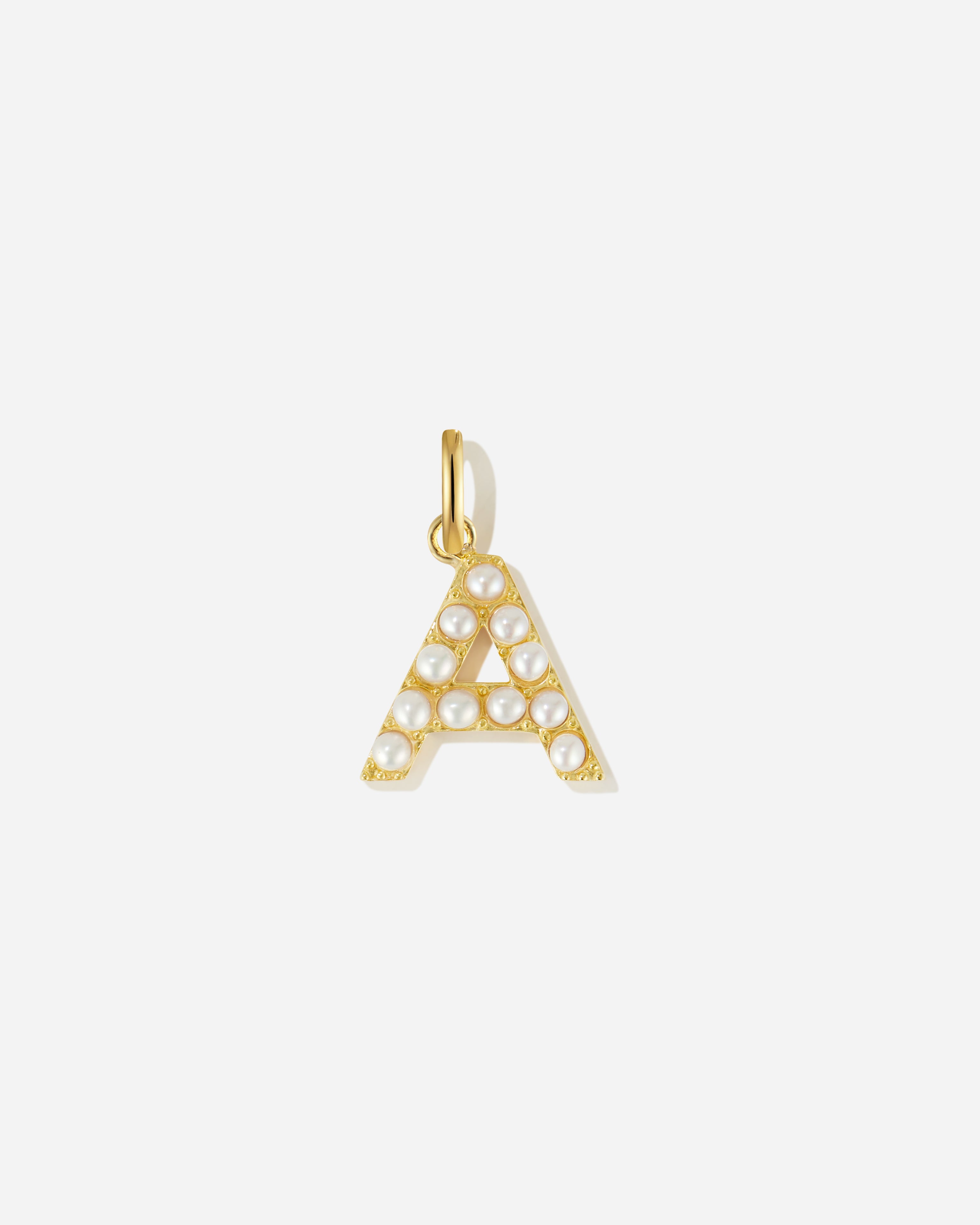 Pearl Letter Charm
