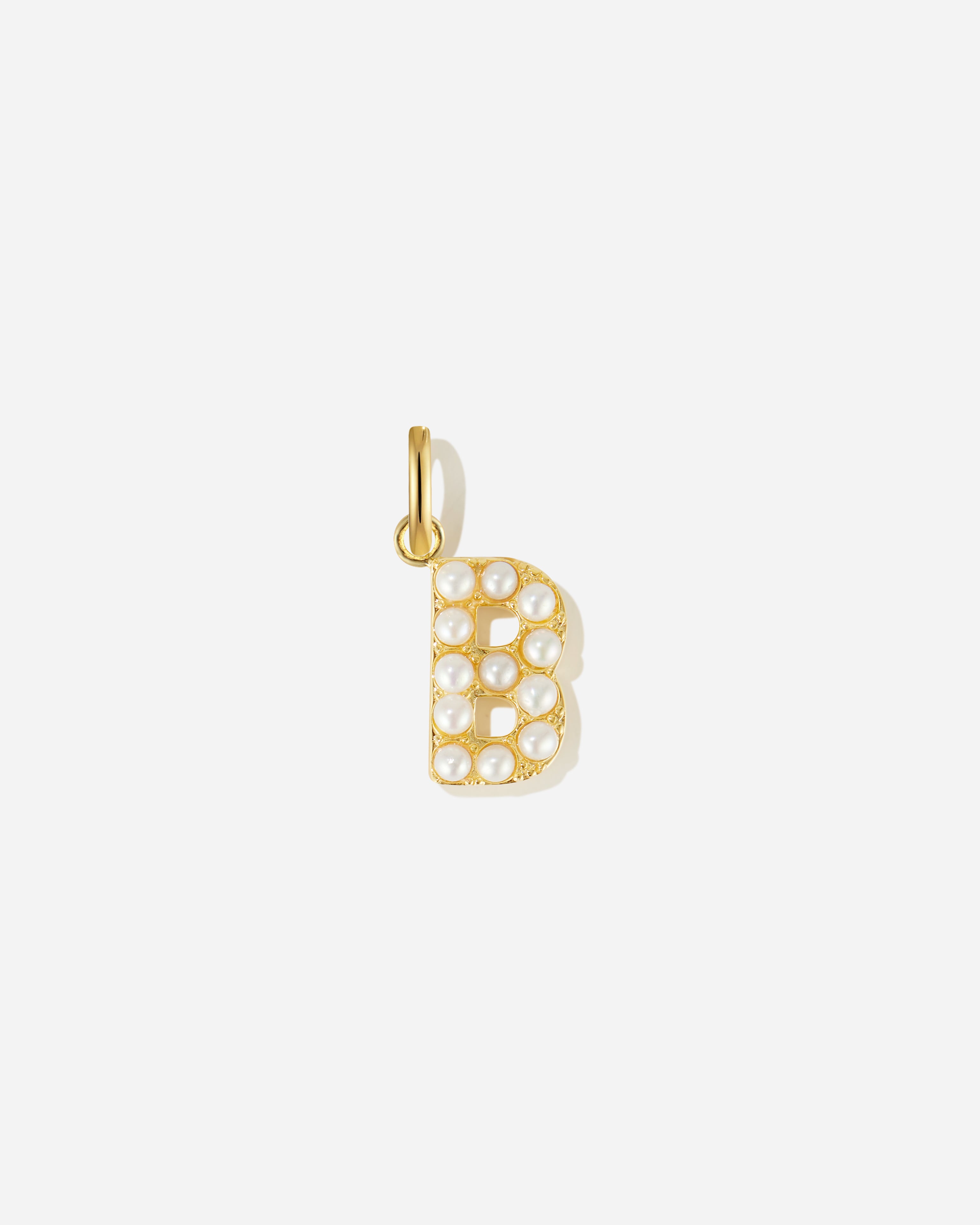 Pearl Letter Charm