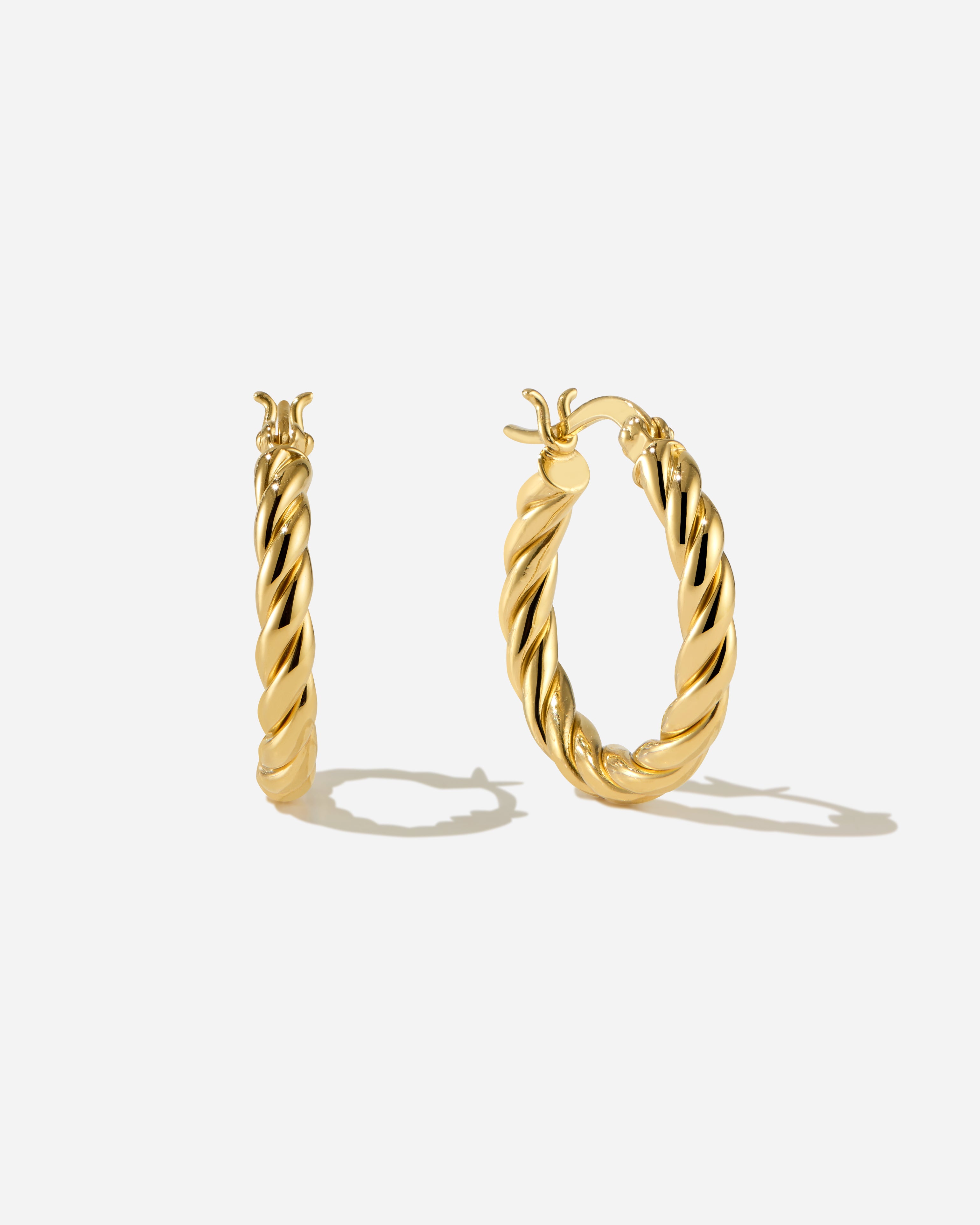 Tresses Medium Hoops