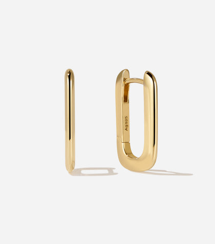 Vicenza Slim Large Hoops