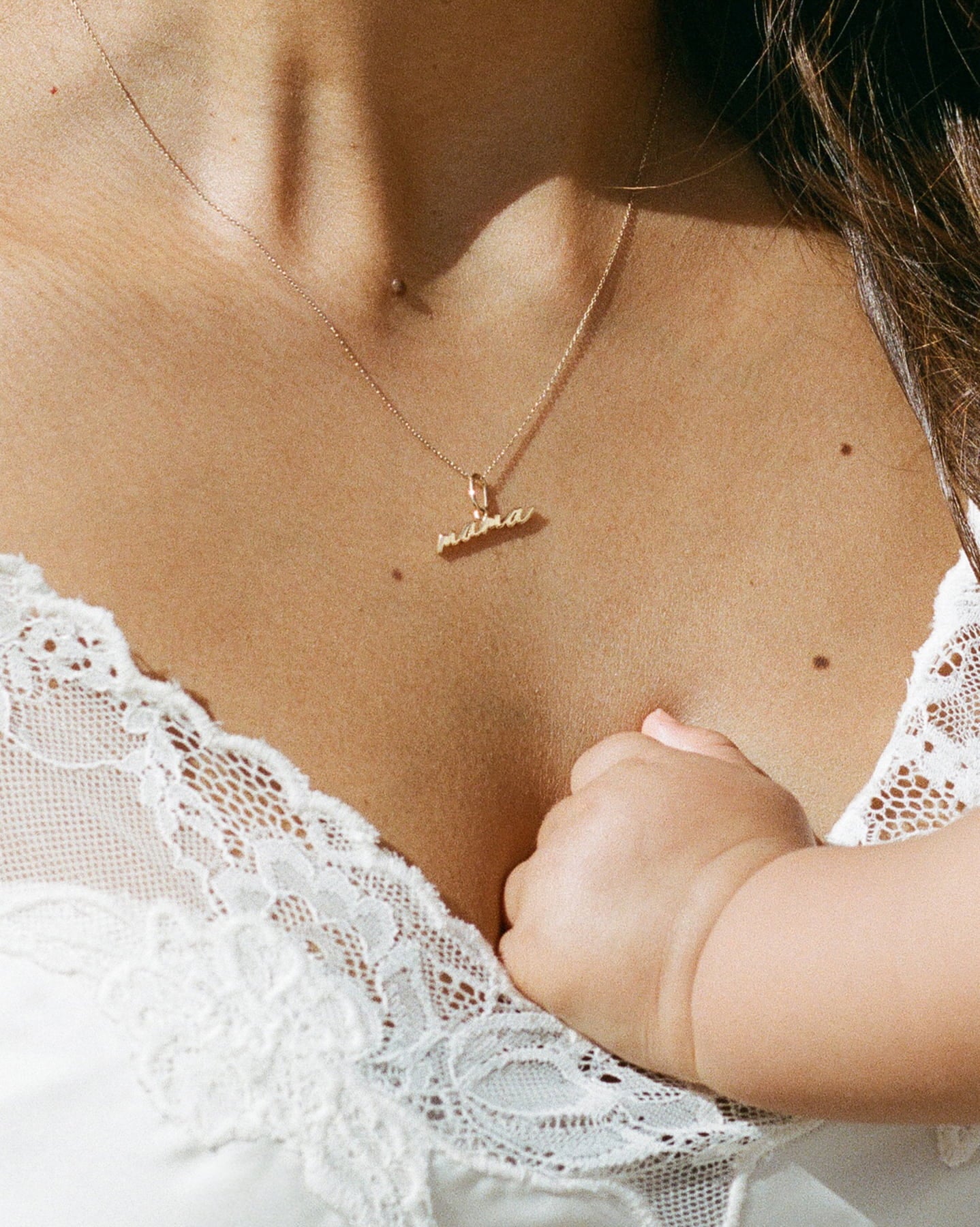 Mama Small 14k Gold Charm
