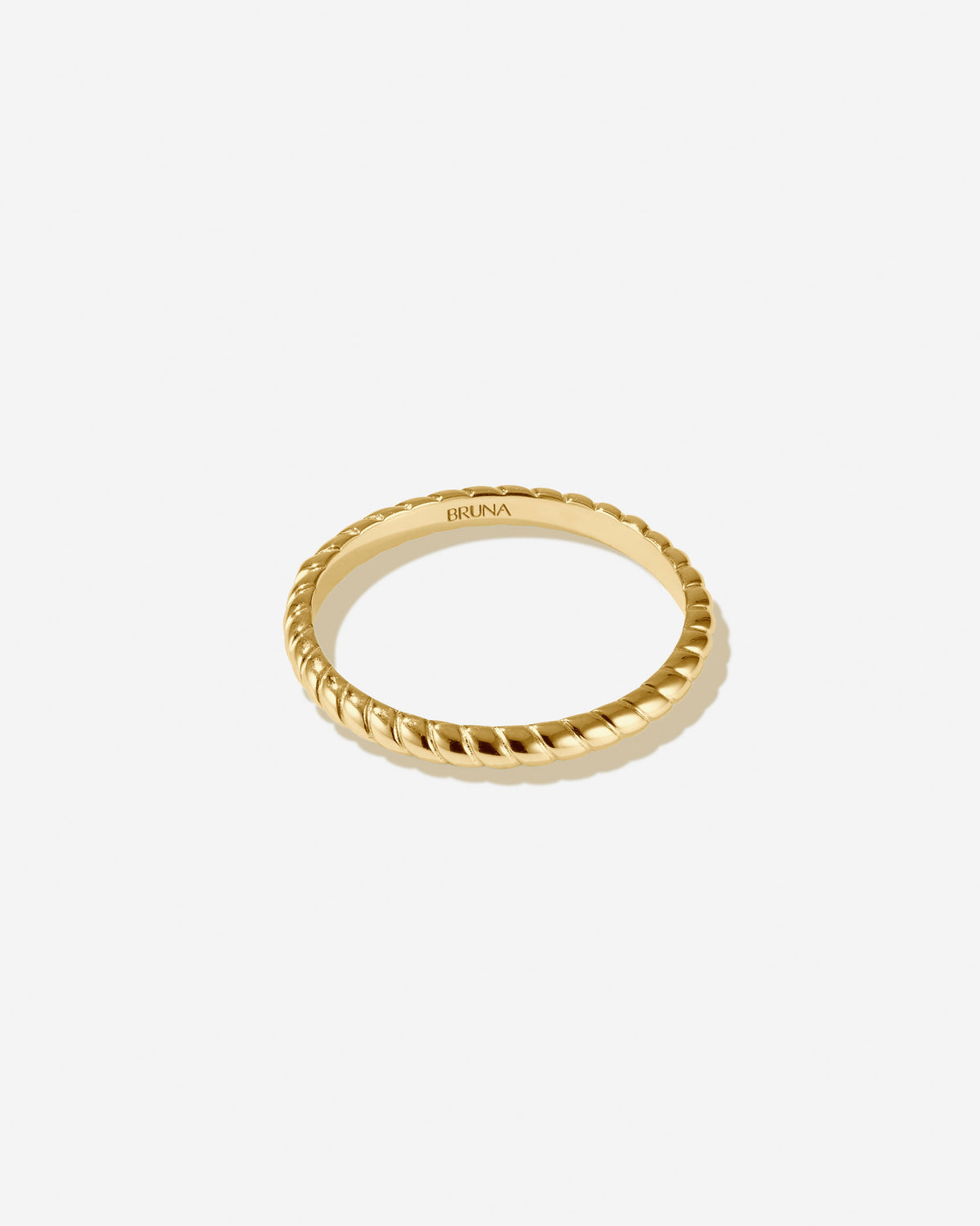 BRUNA The Label Ring 14k Massivgold / 52 Tuscany 14k Gold Ring