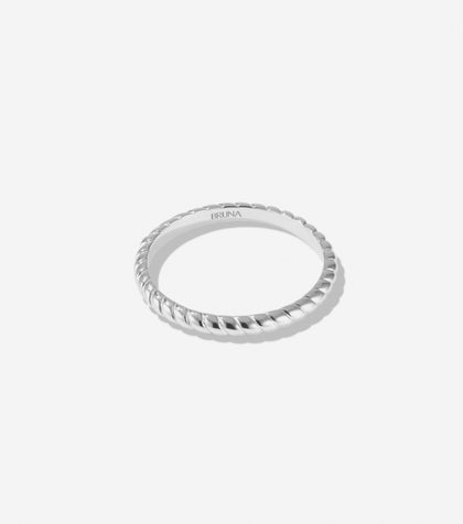 BRUNA The Label Ring 14k Weißgold / 52 Tuscany 14k Gold Ring