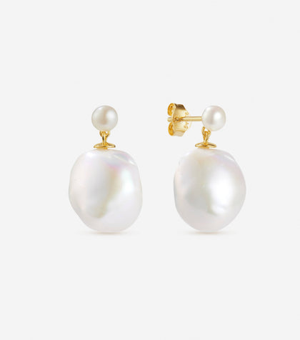 BRUNA The Label Earrings 18k Gold Vermeil / Perlen Genova Earrings