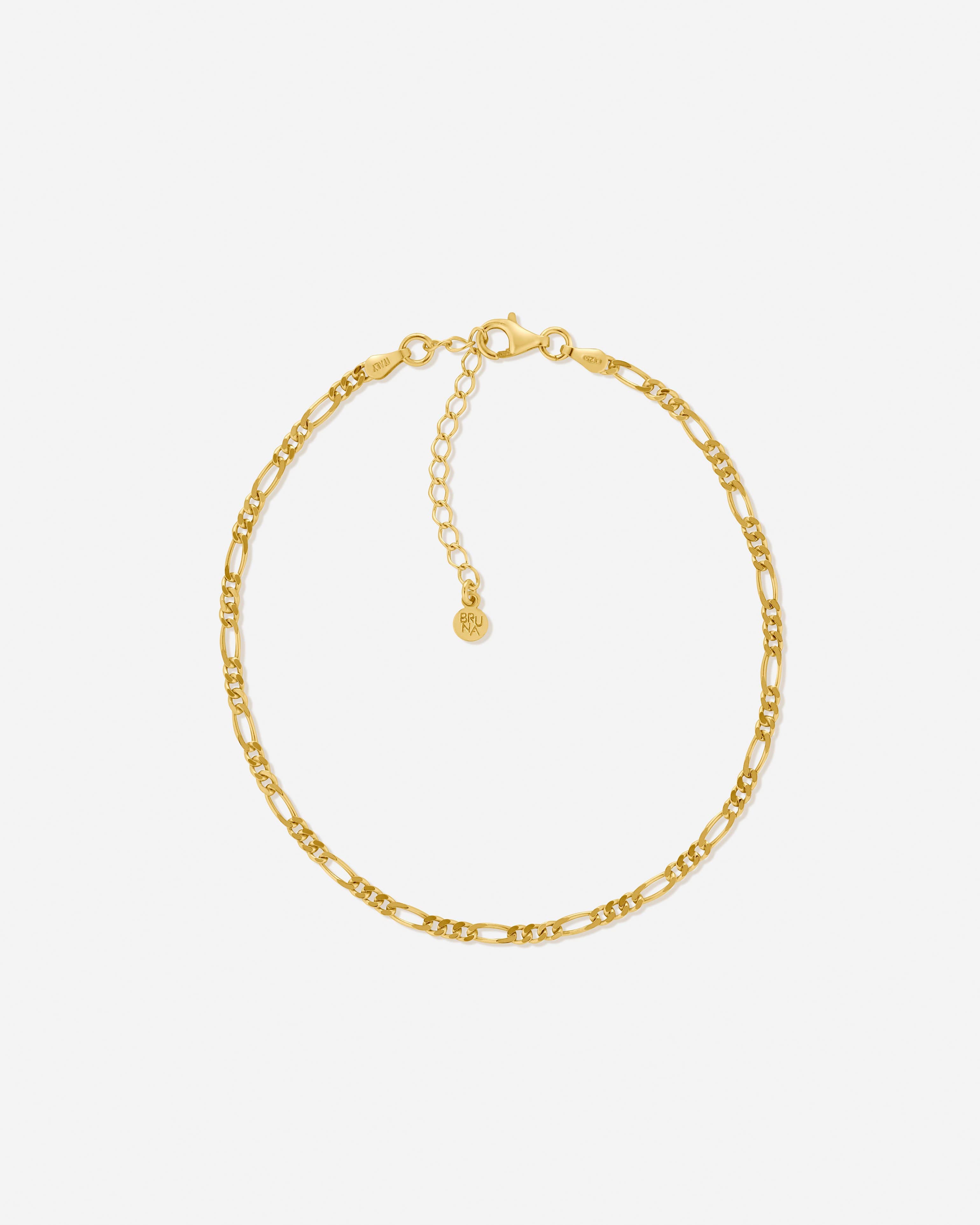 BRUNA The Label Anklet 18k Gold Vermeil / No Gems Salerno Anklet