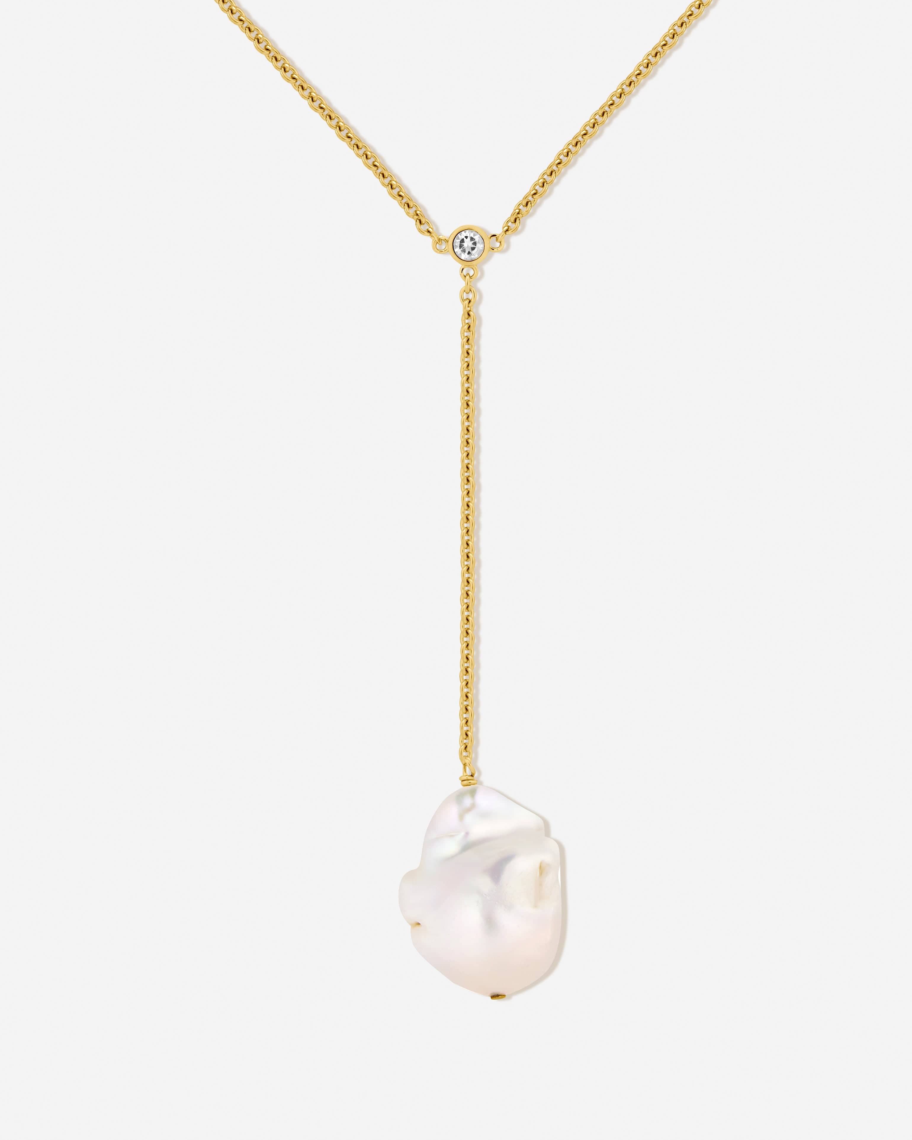 BRUNA The Label Necklace 18k Gold Vermeil / Perlen Versailles Necklace