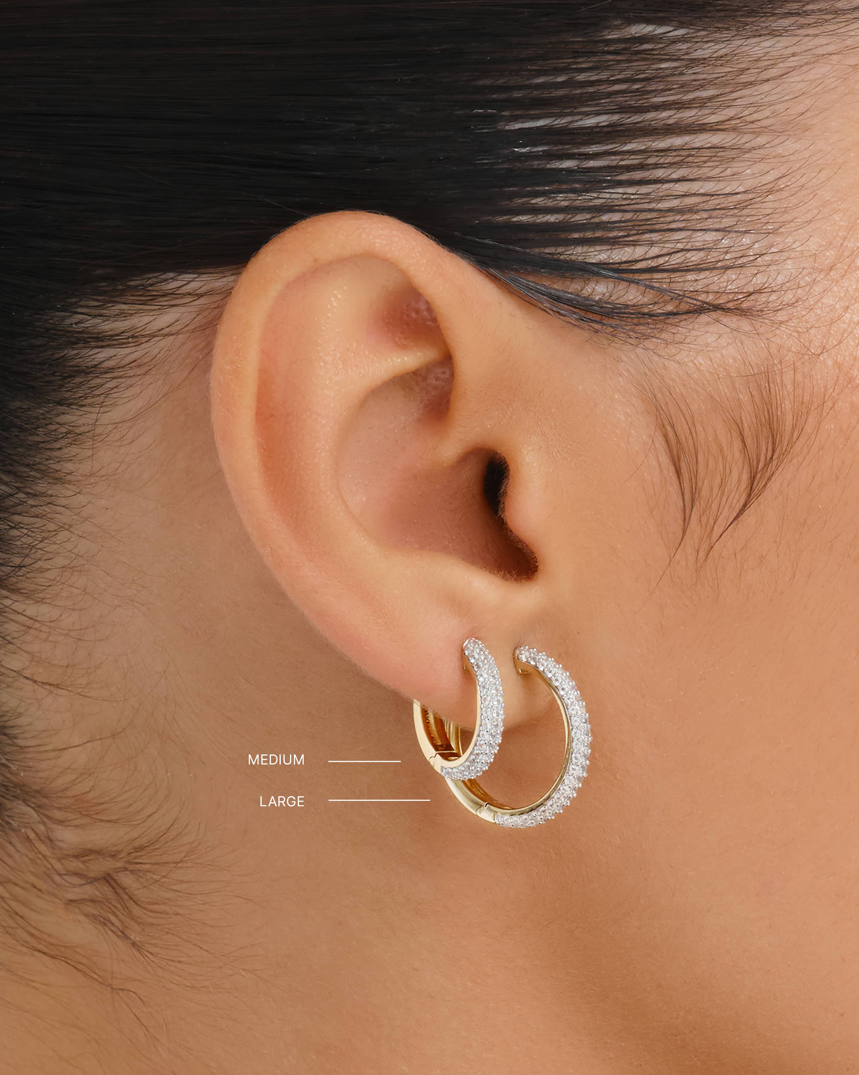 Aura Medium Hoops