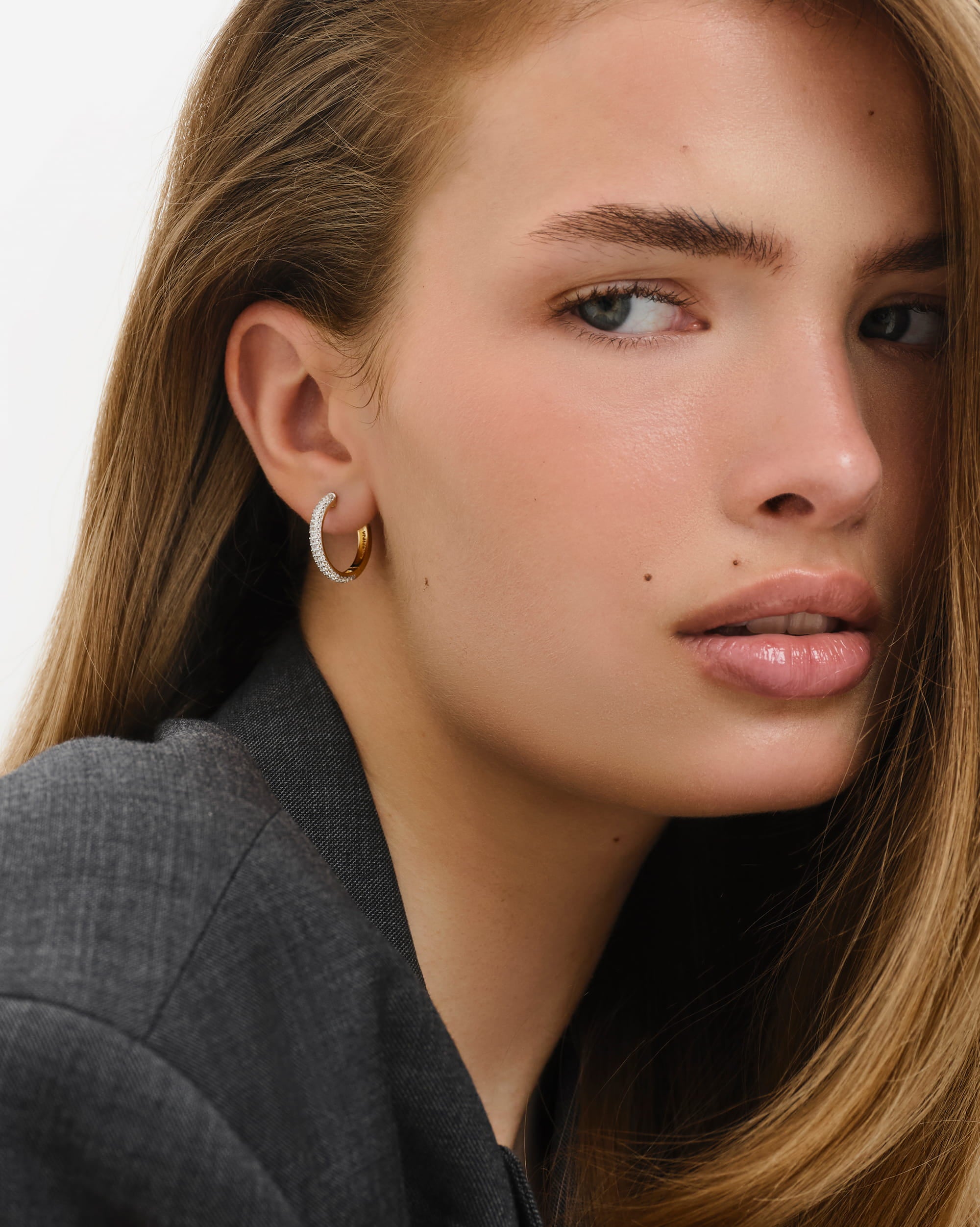 Aura Large Hoops