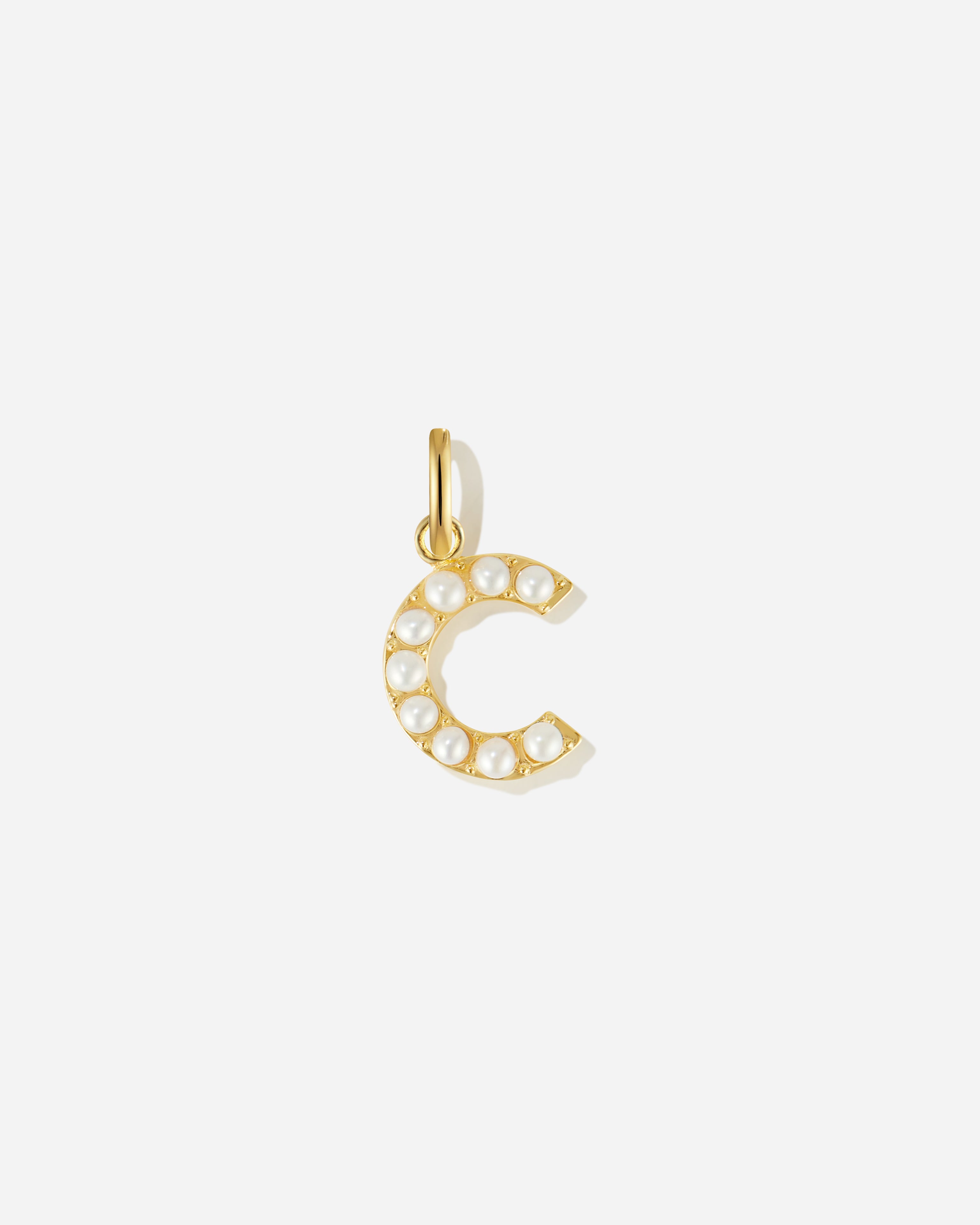 Pearl Letter Charm