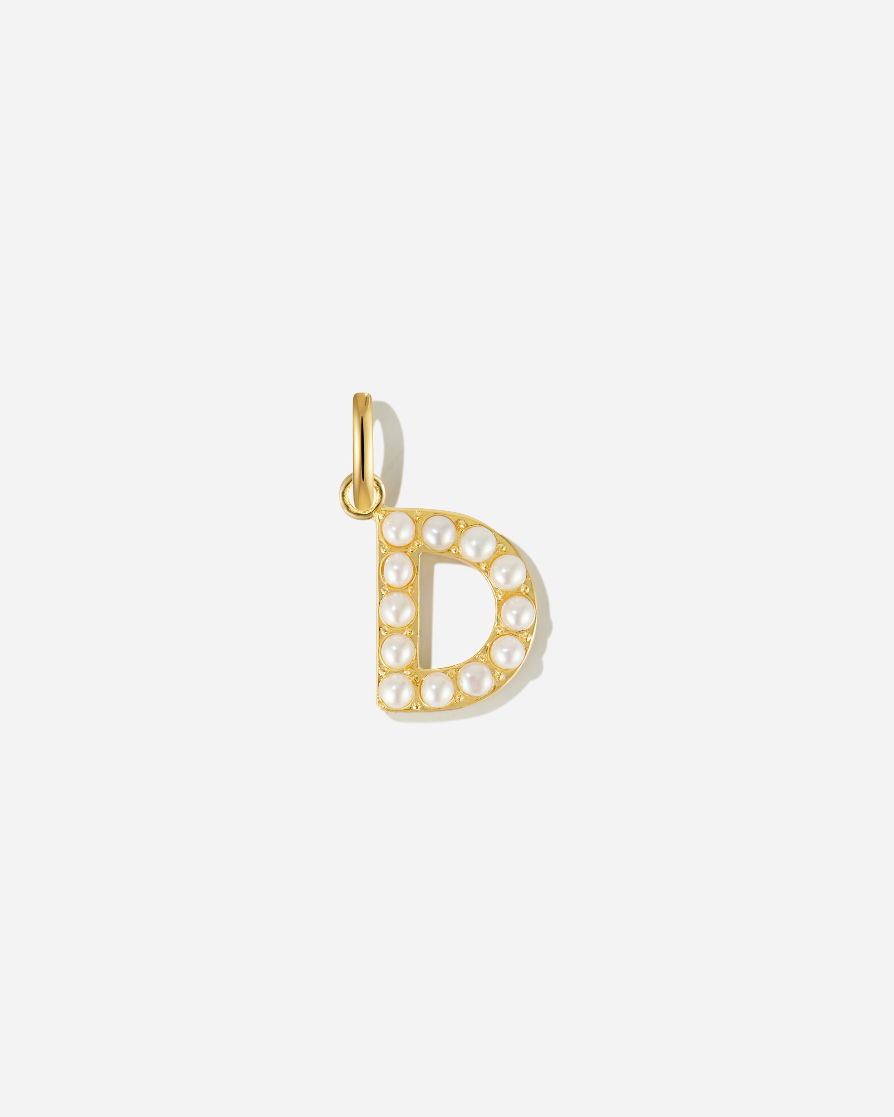 Pearl Letter Charm