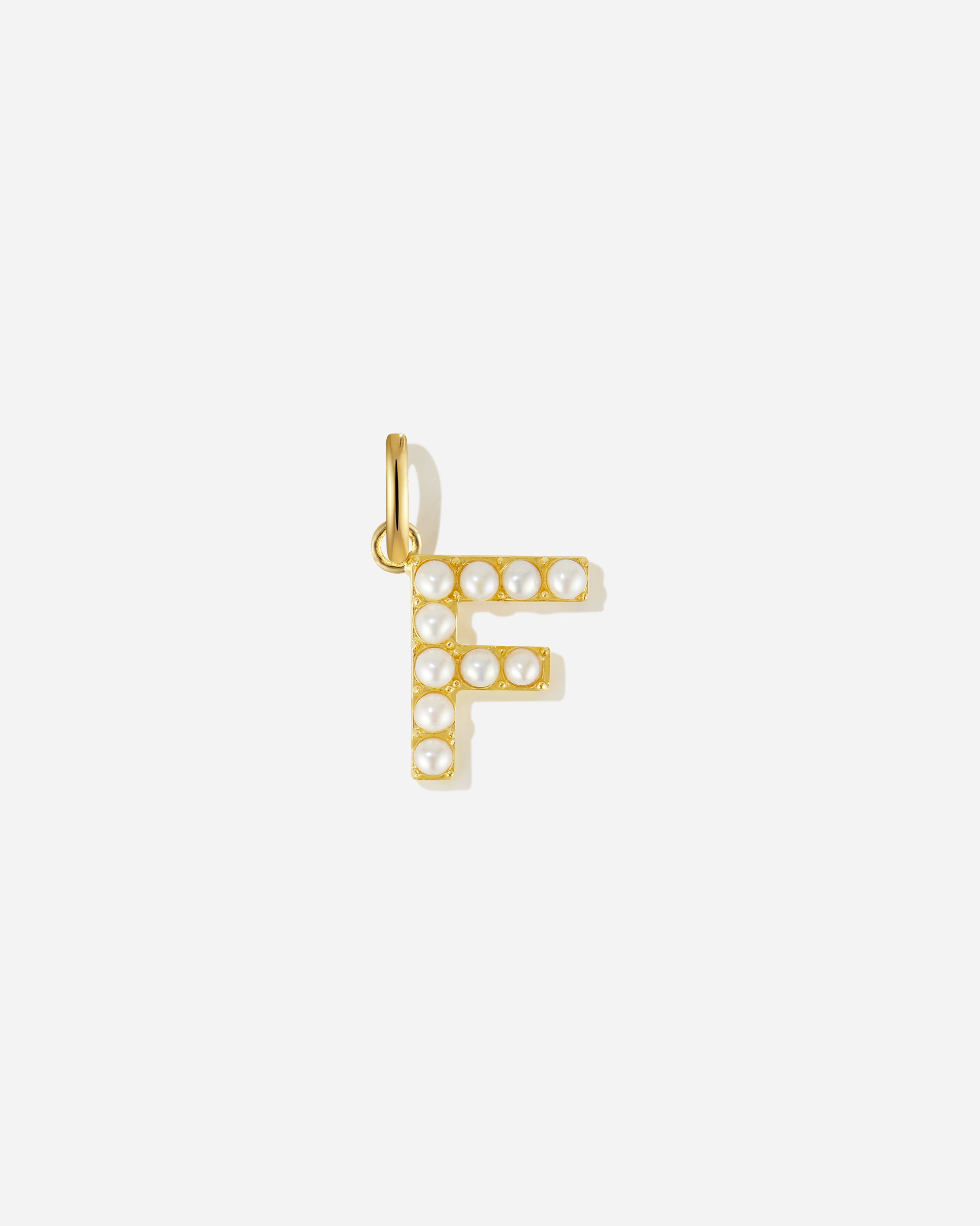 Pearl Letter Charm