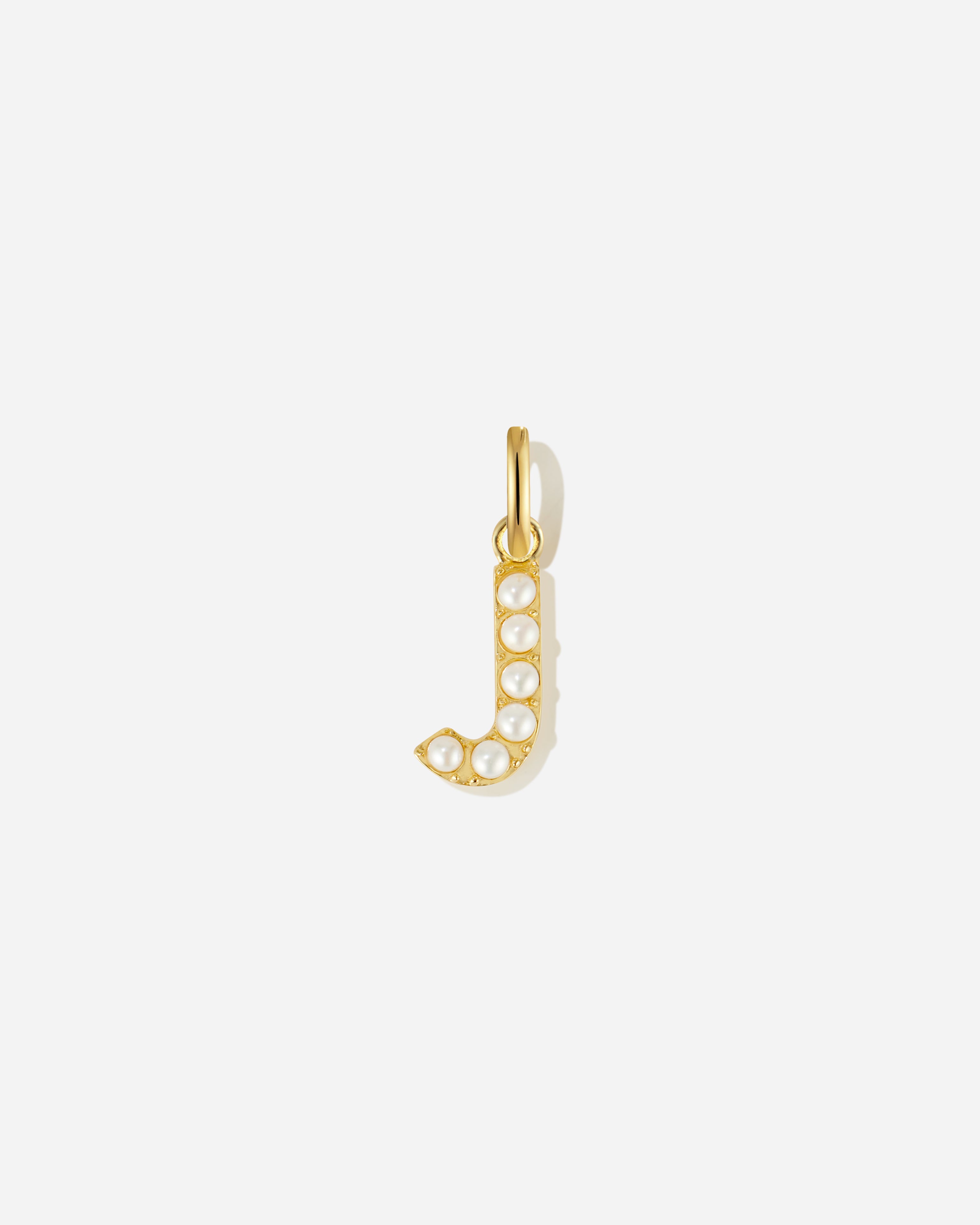 Pearl Letter Charm
