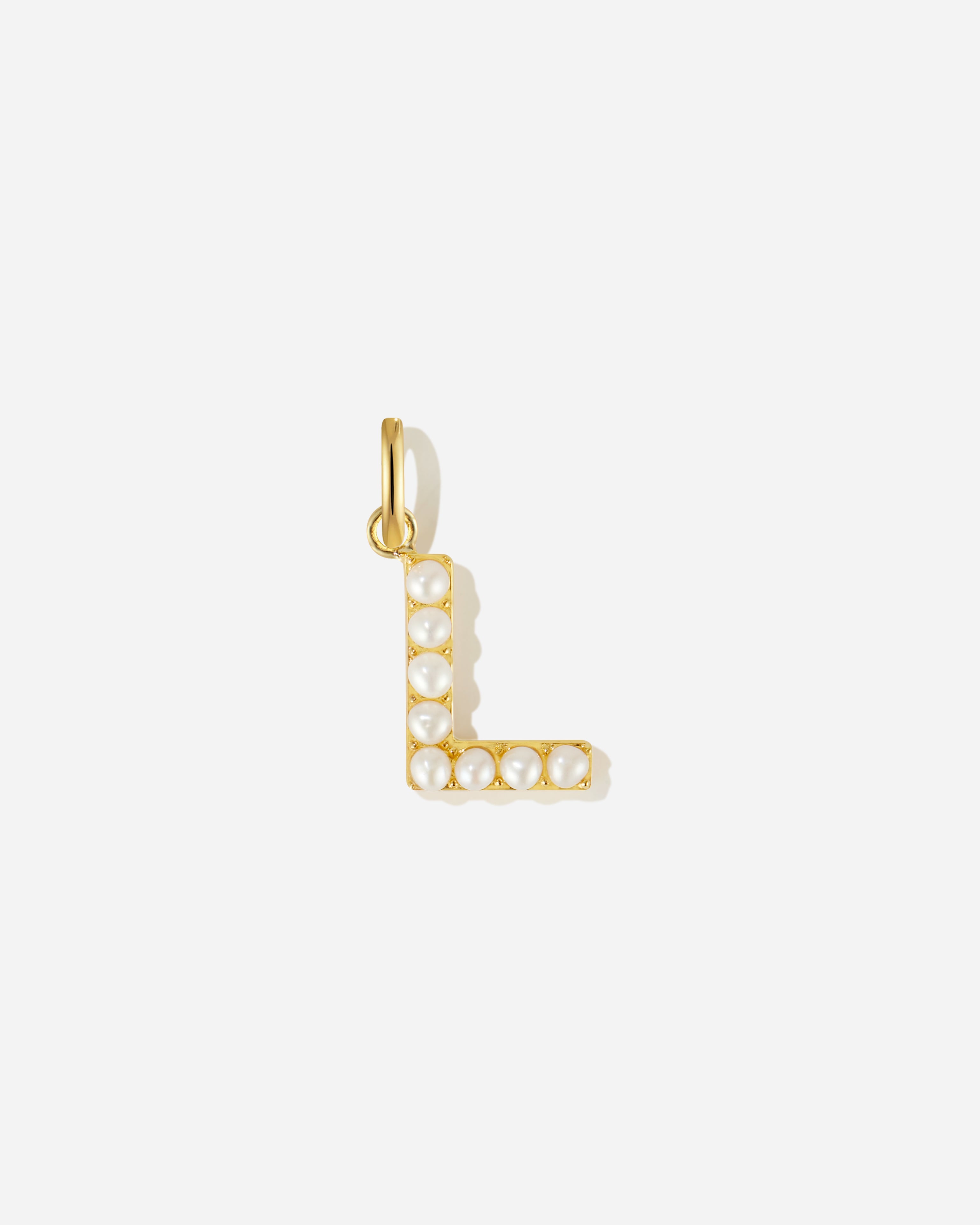 Pearl Letter Charm