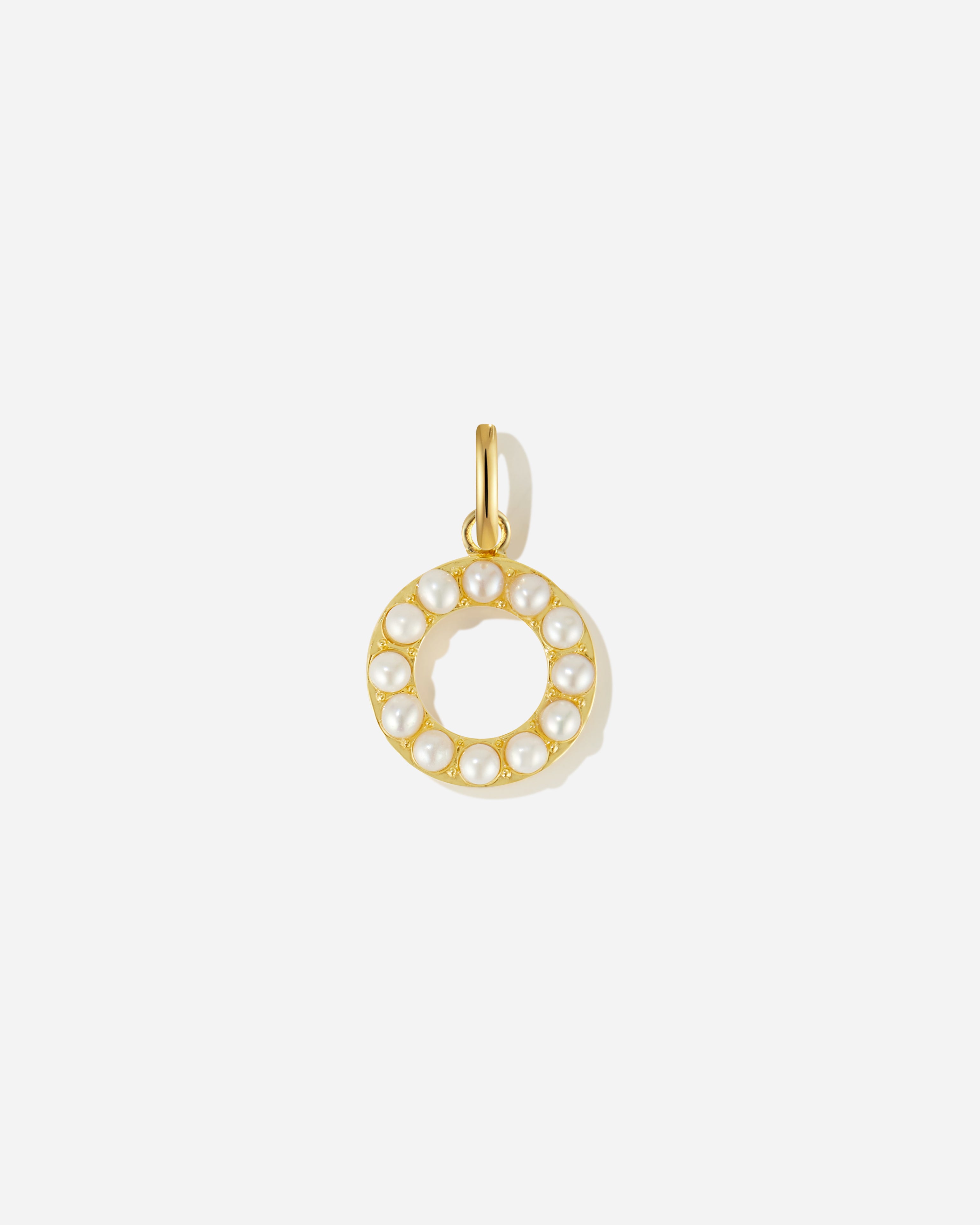 Pearl Letter Charm
