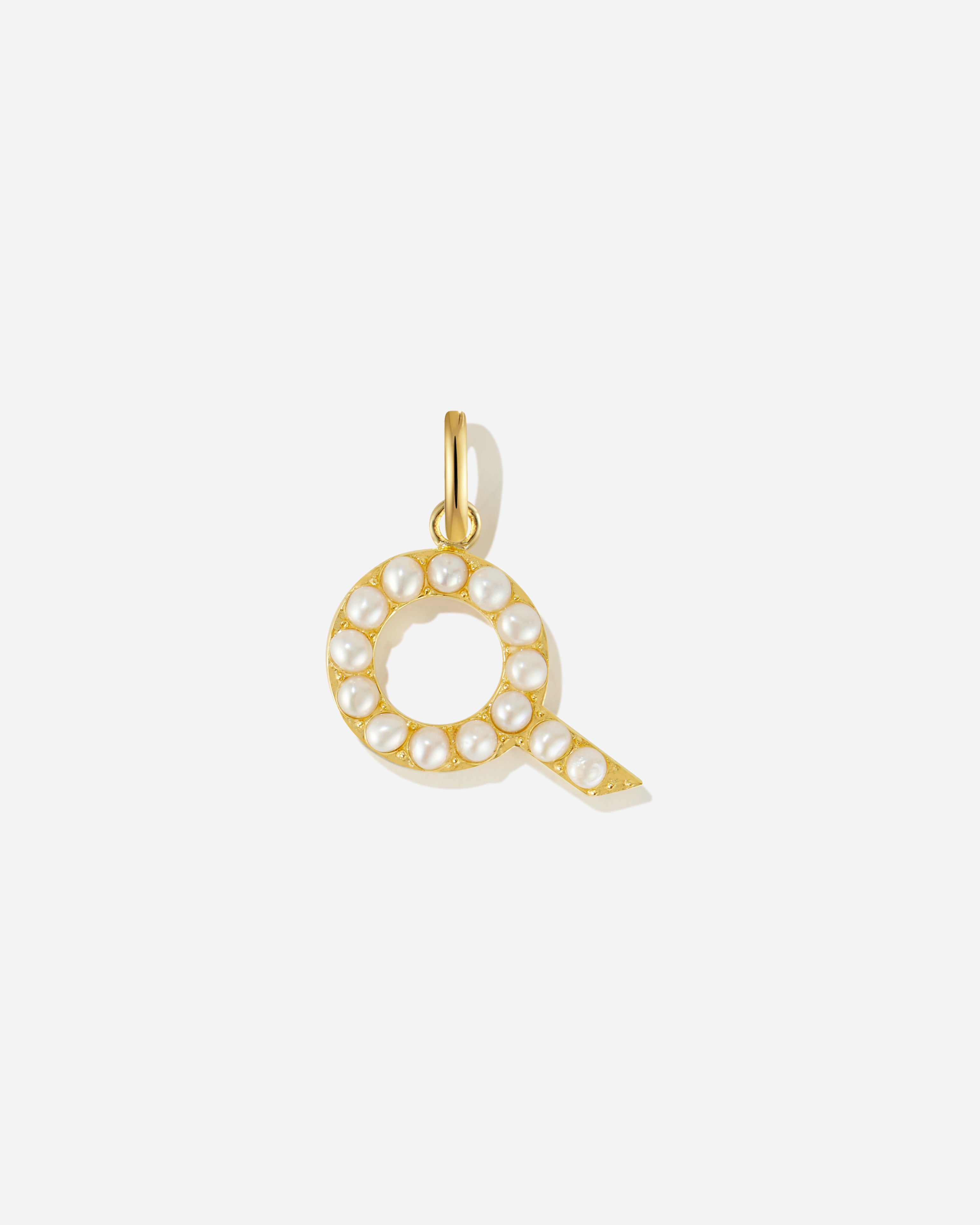 Pearl Letter Charm