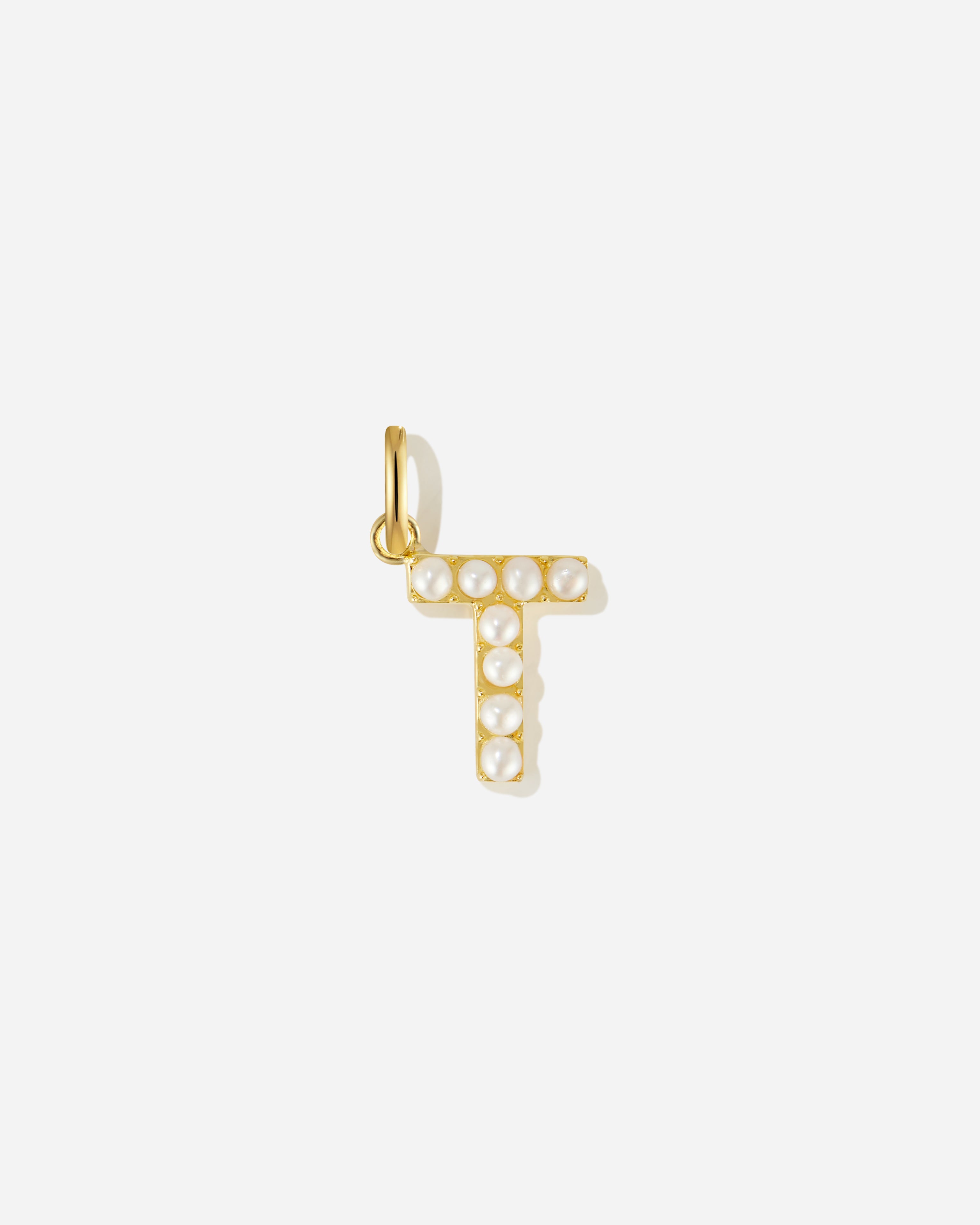 Pearl Letter Charm