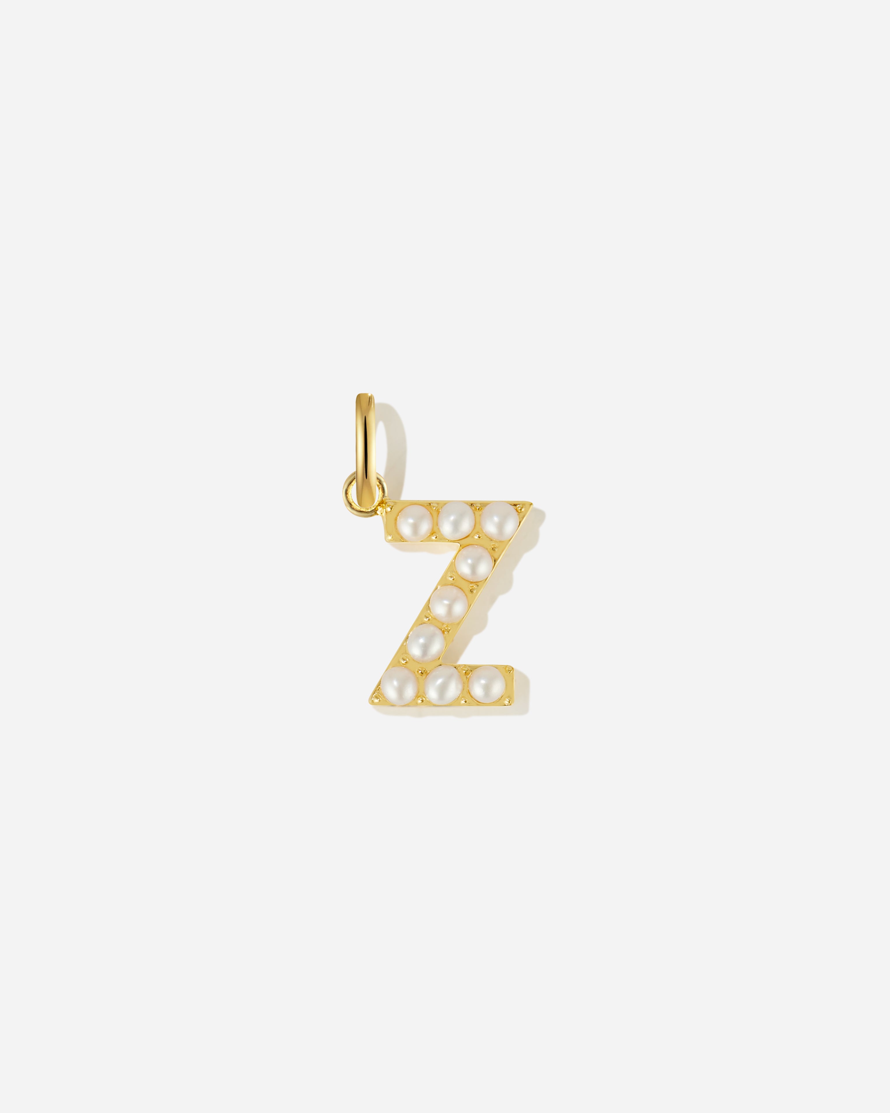 Pearl Letter Charm