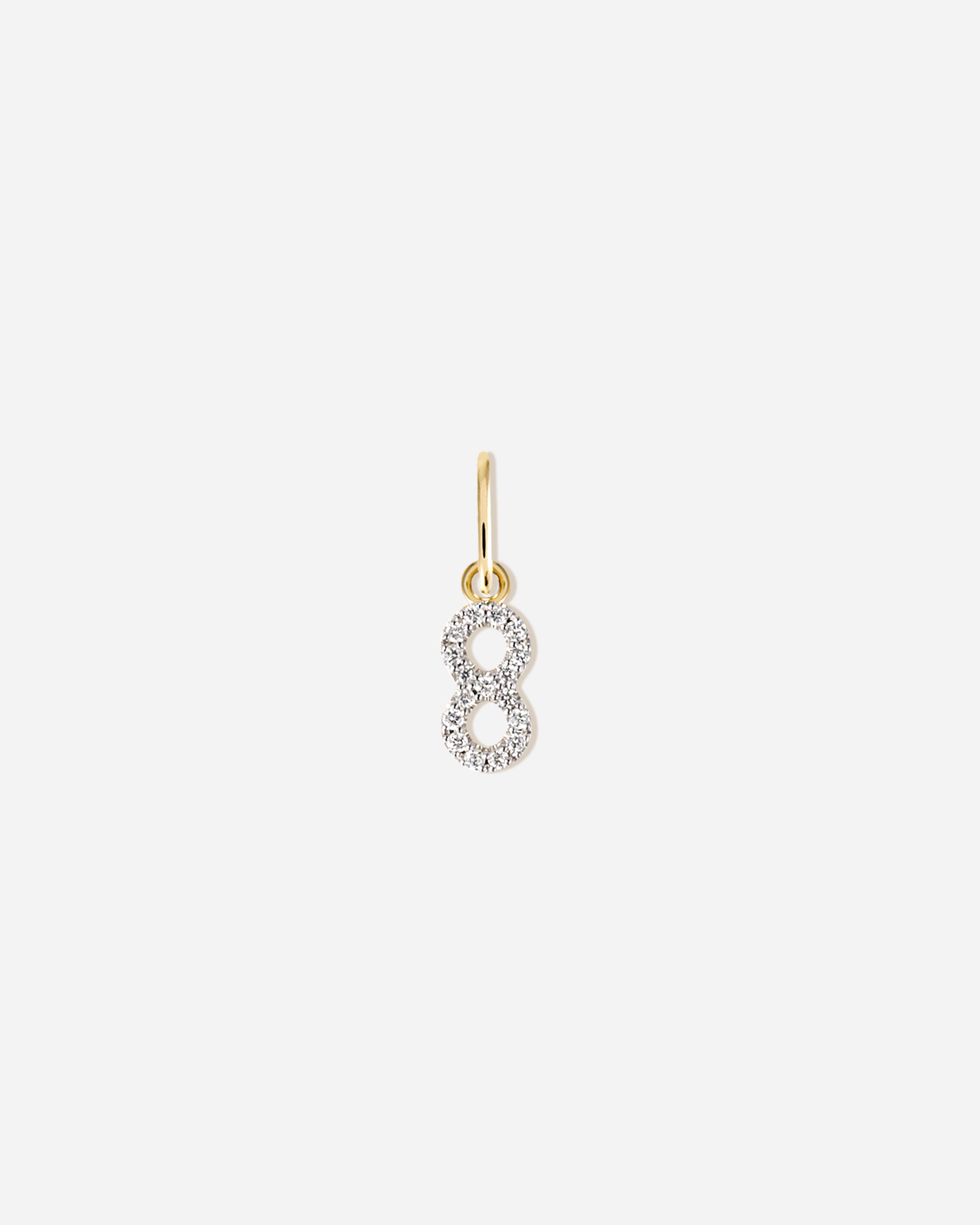 Lab-Grown Diamond Number Charm