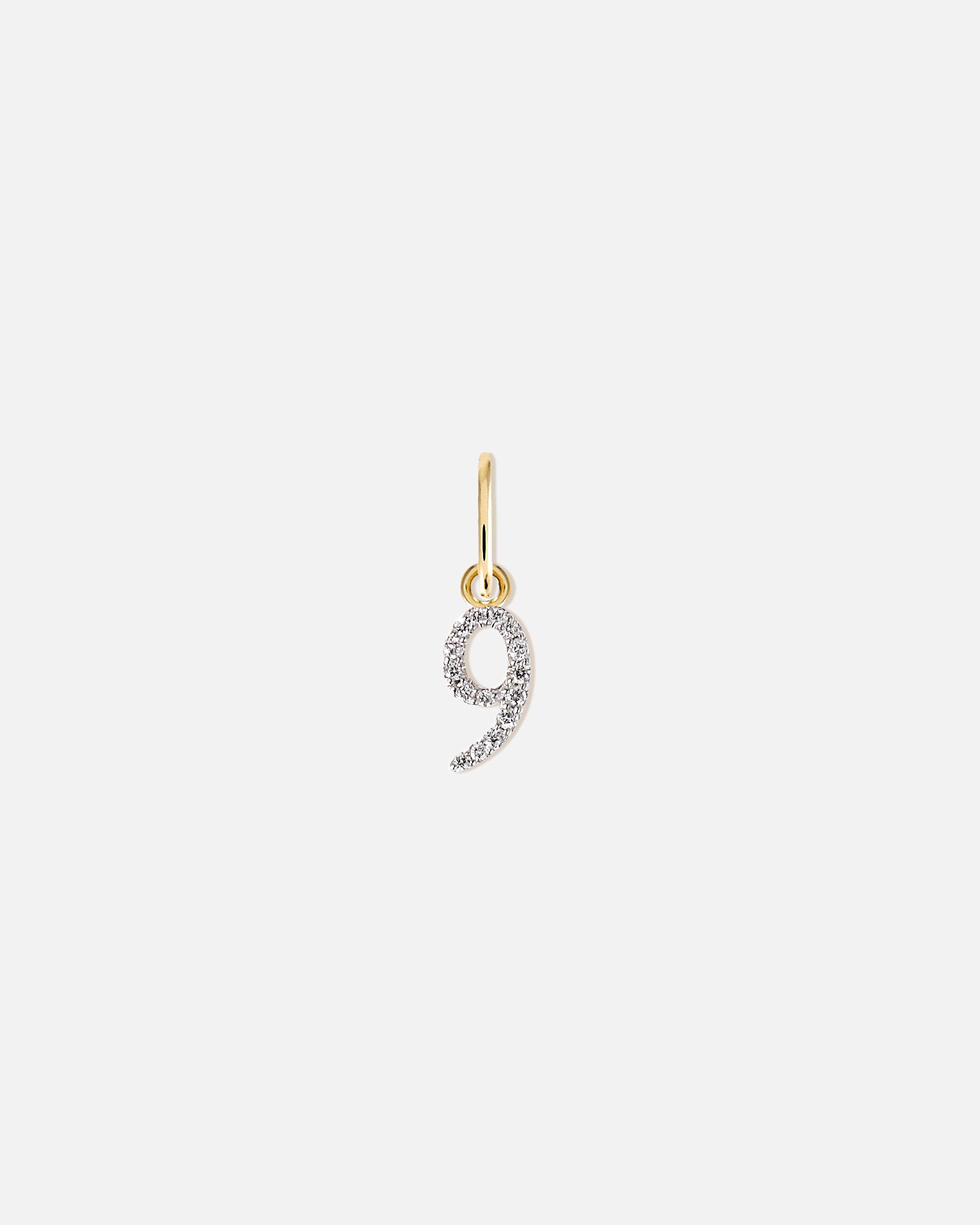 Lab-Grown Diamond Number Charm