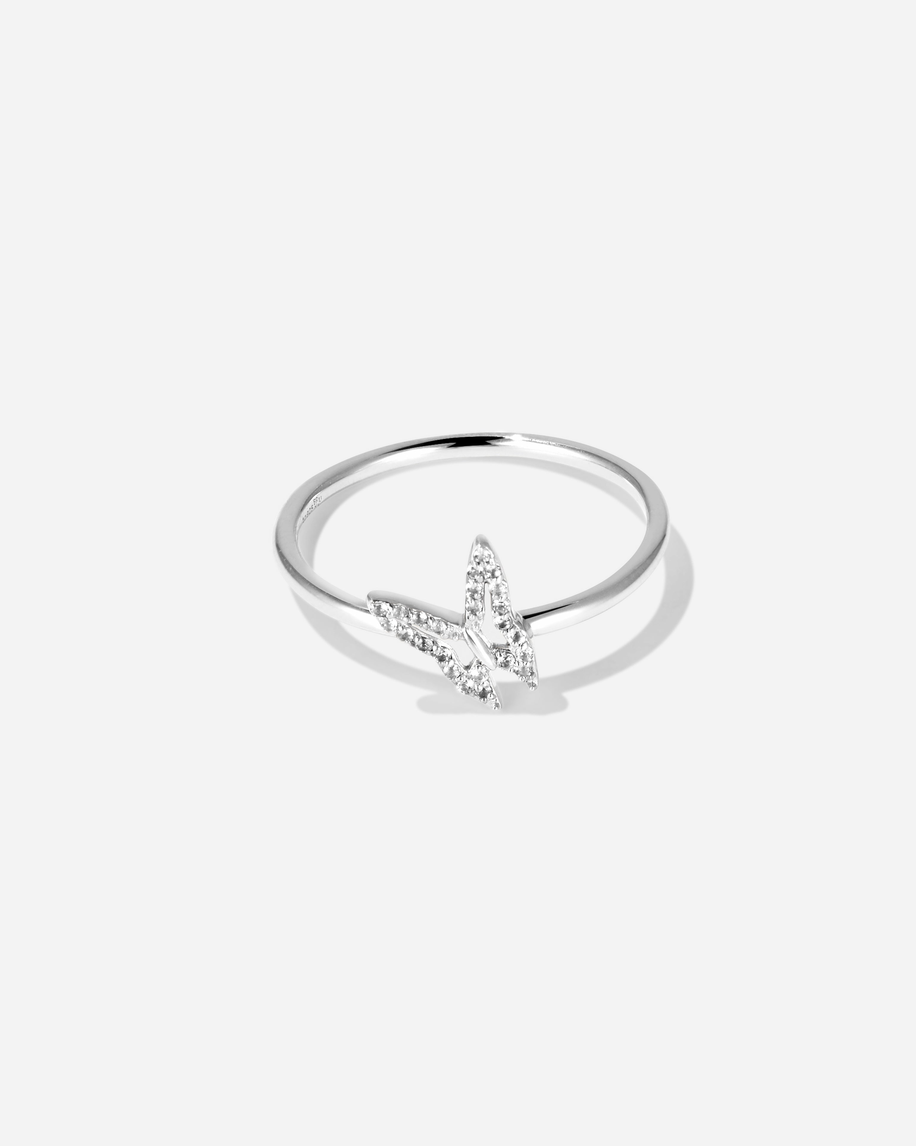 BRUNA The Label Necklace 925 Sterling Silber / Papillon Ring