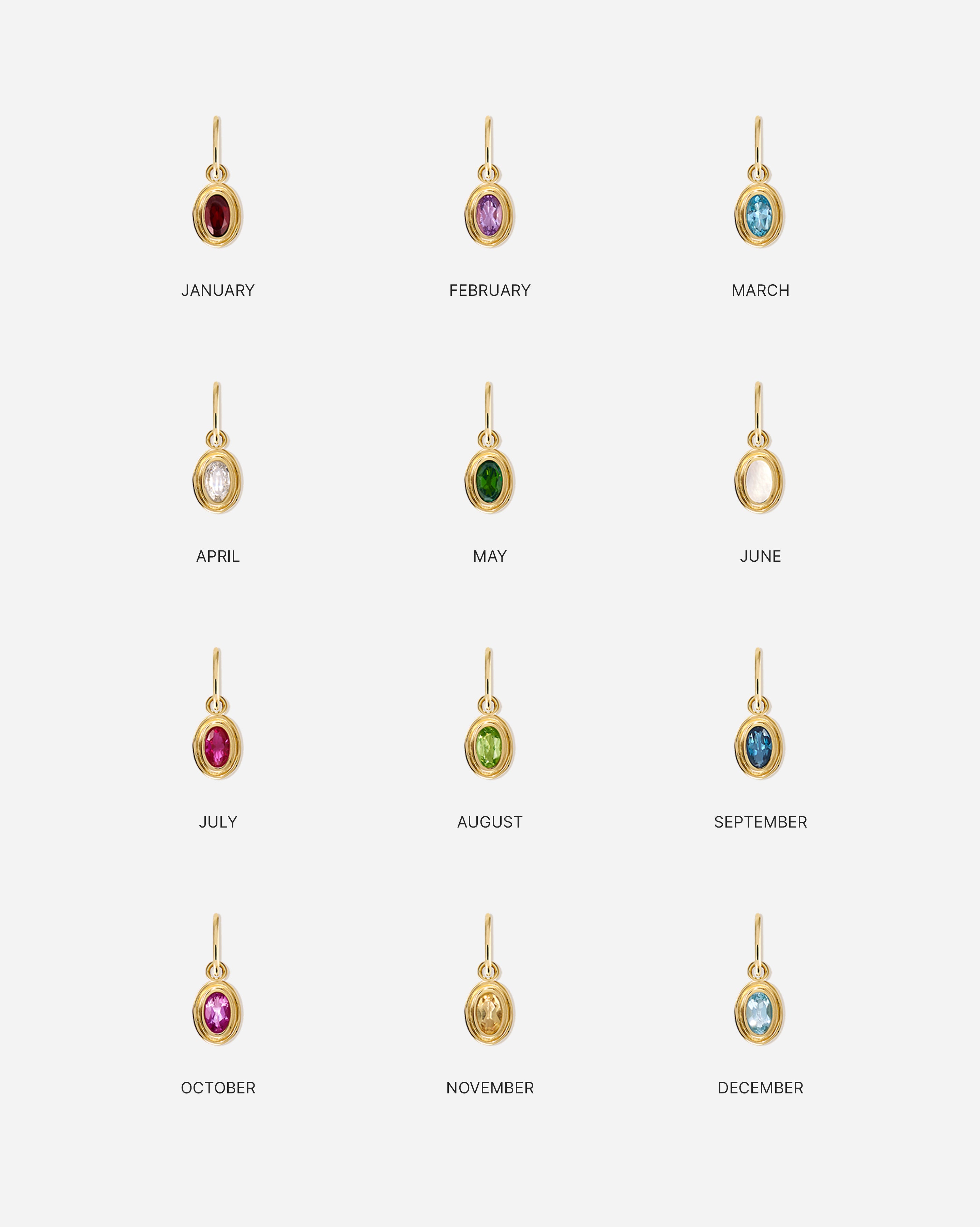 Birthstone Charm