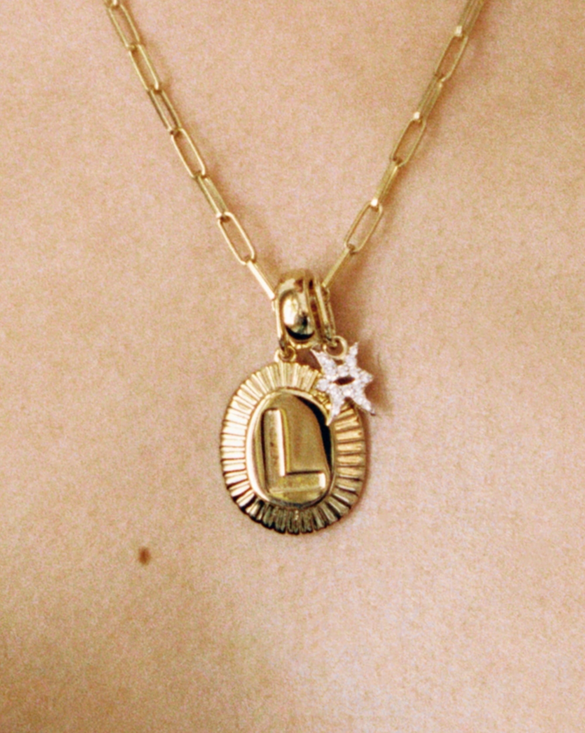 Coin Letter Charm