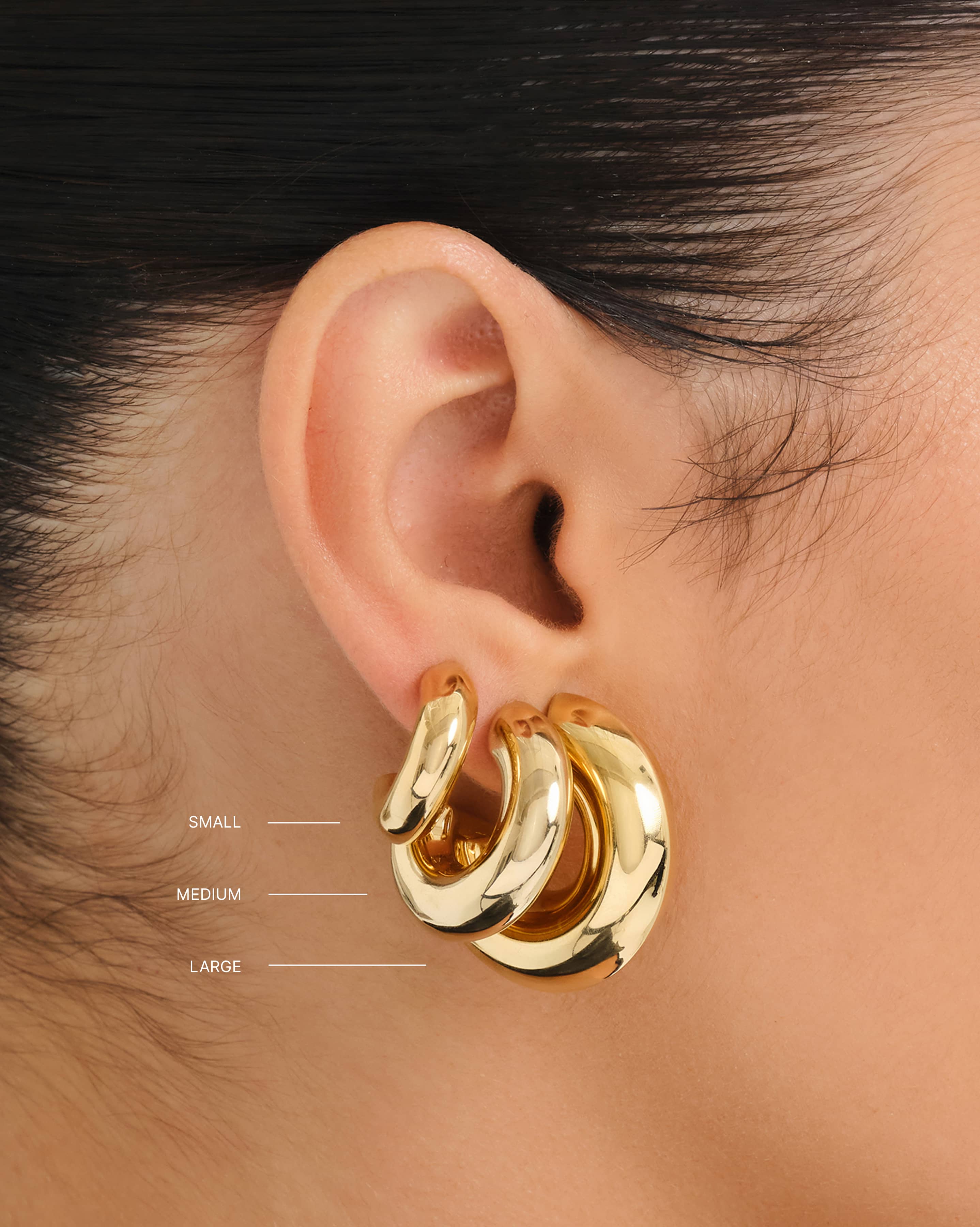 Corsica Large Hoops