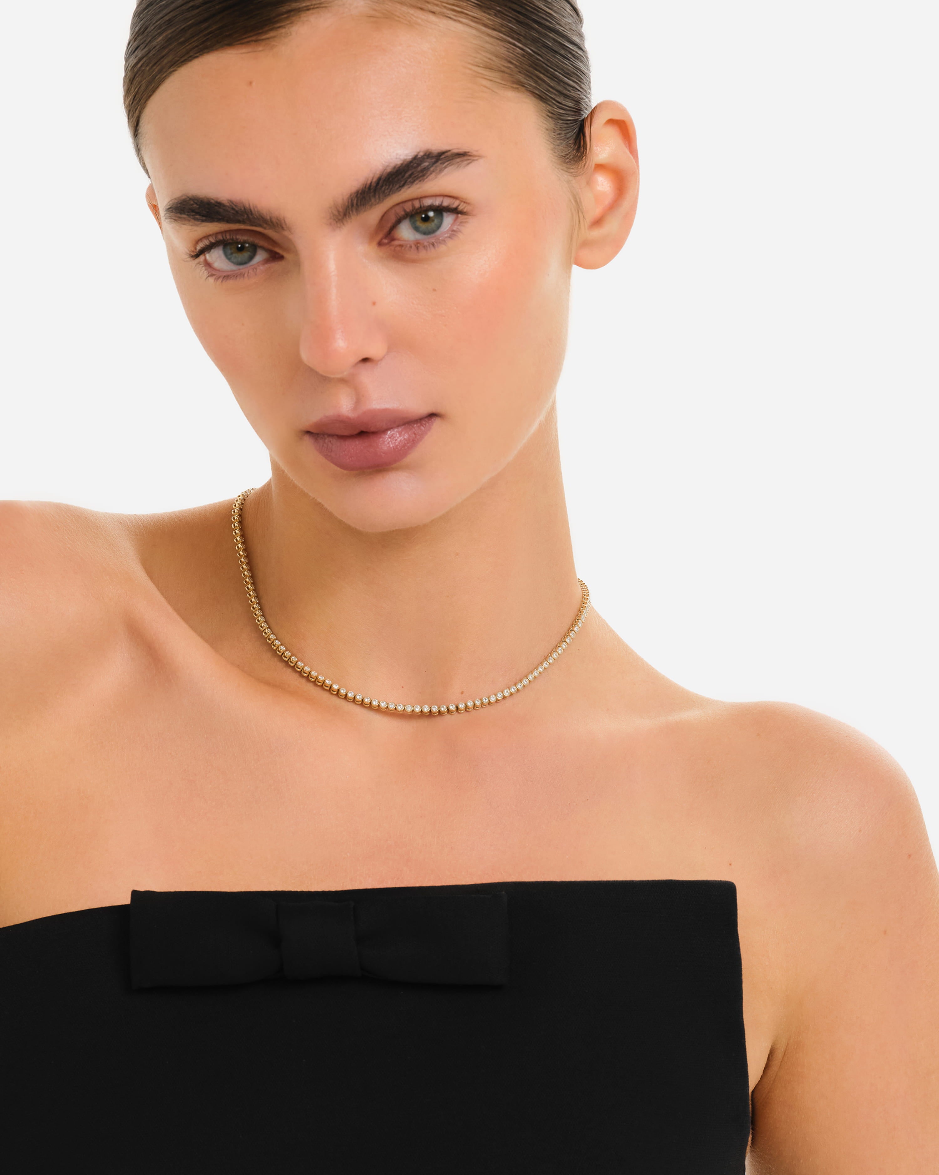 Lab-Grown Diamond Tennis Necklace