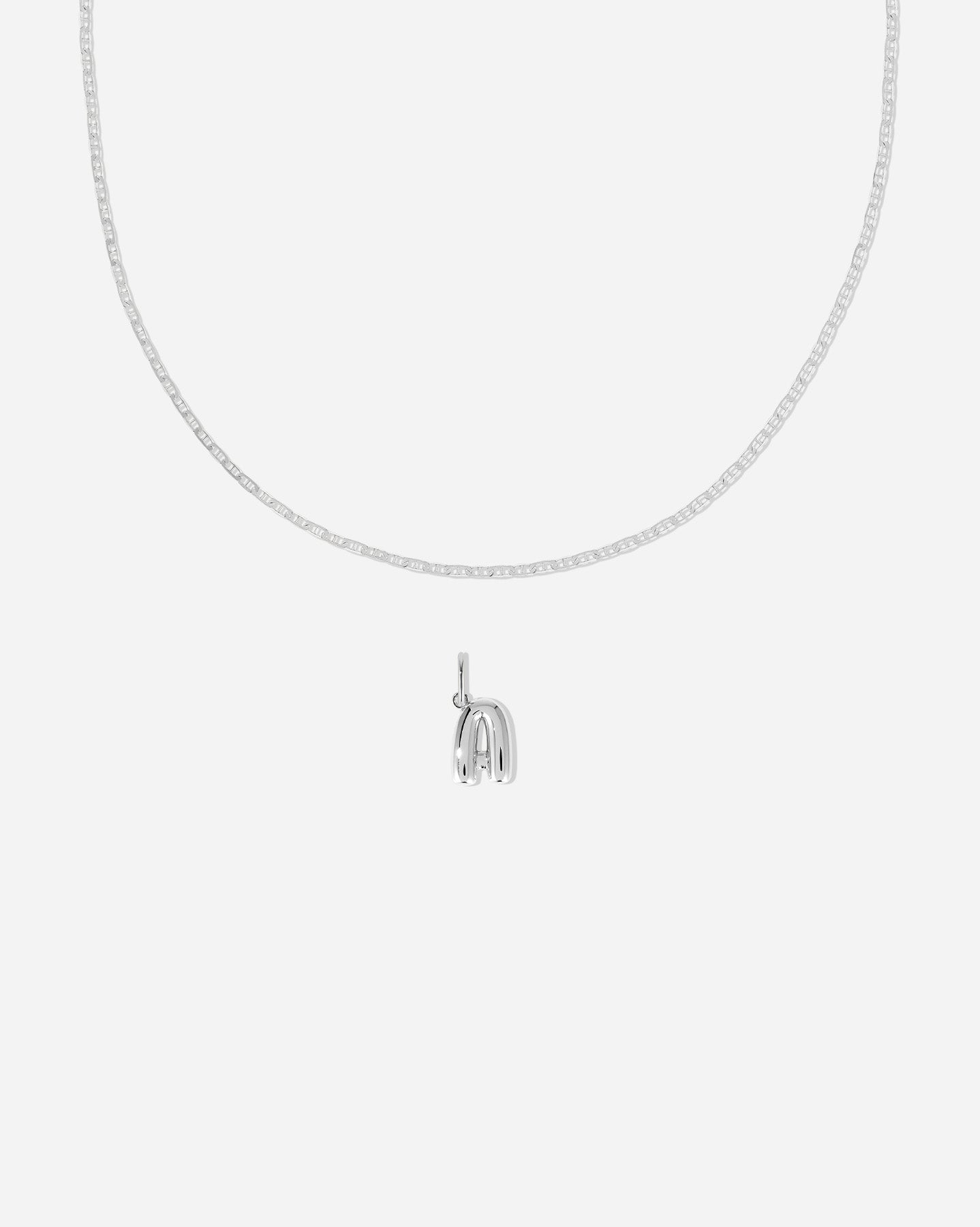 BRUNA The Label Sets A / 925 Sterling Silver Positano Bubble Letter Set