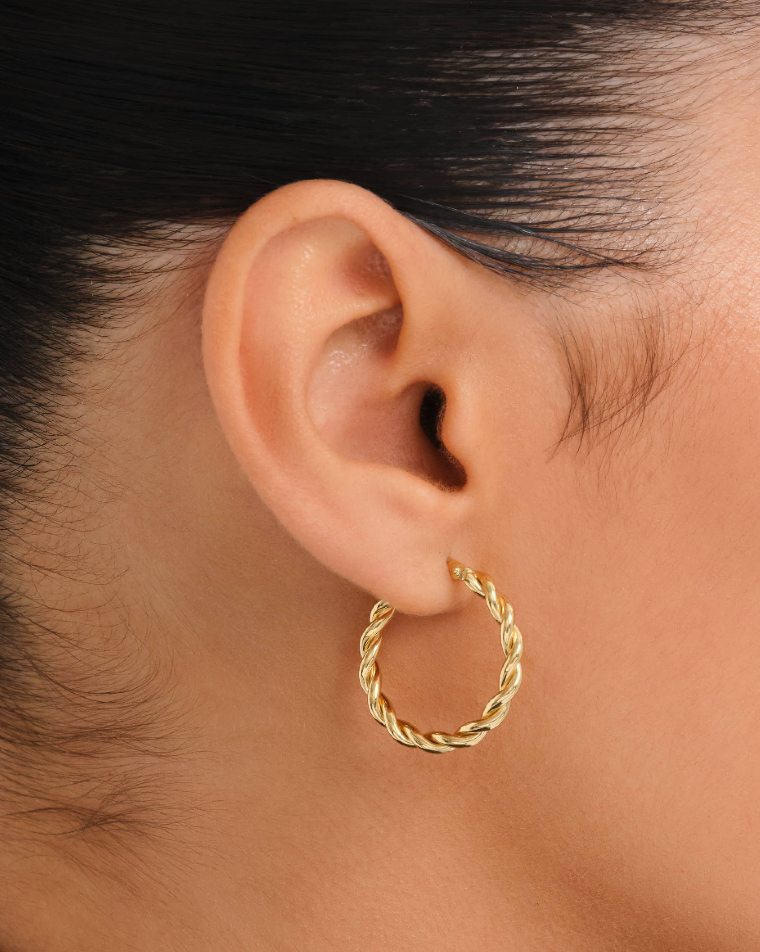 Tresses Large Hoops