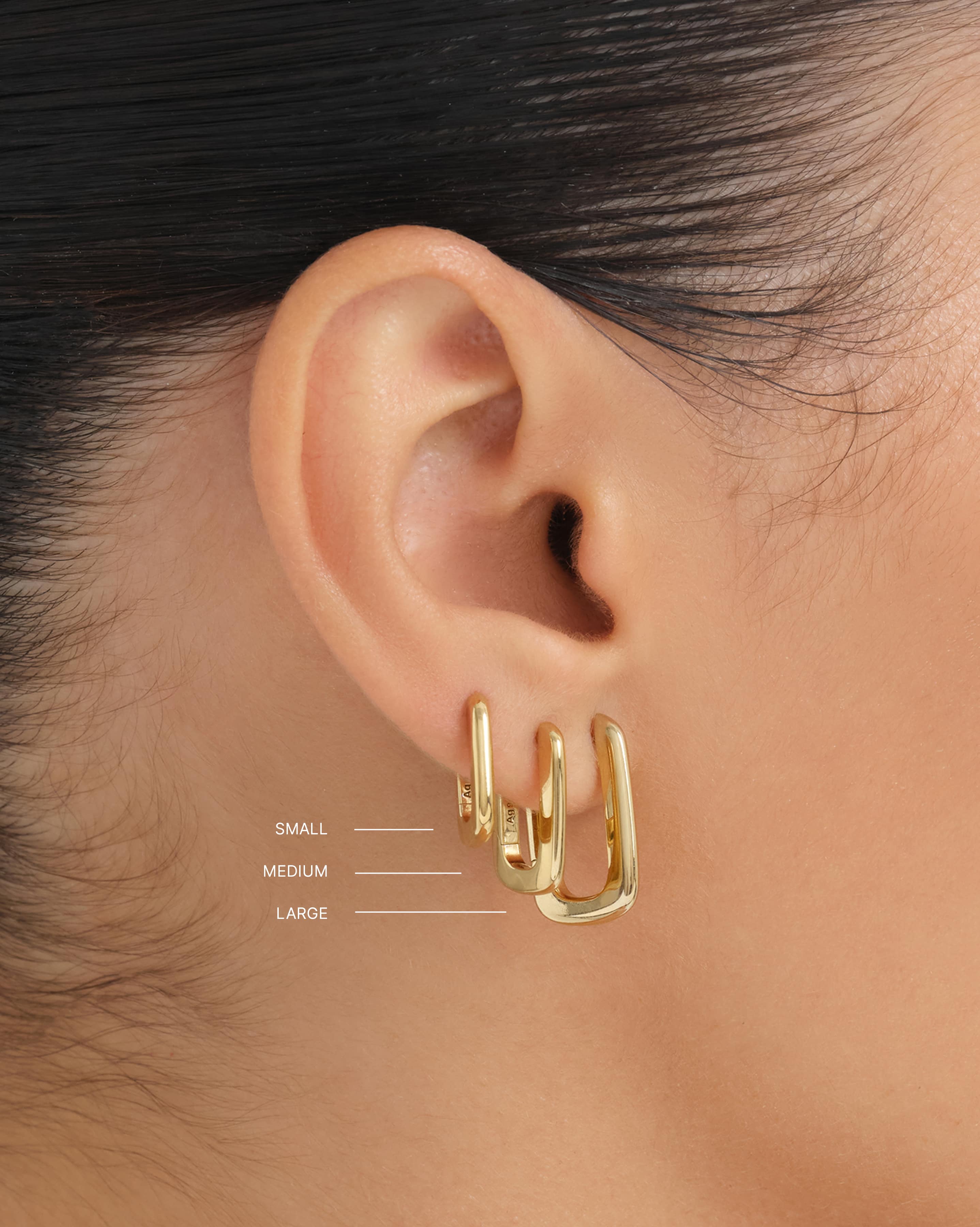 Vicenza Slim Medium Hoops