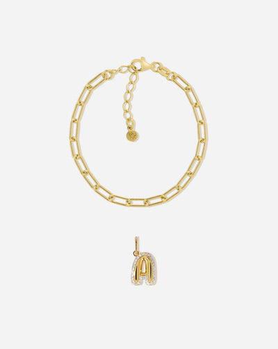 Beverly Hills Bubble Letter Topaz Set