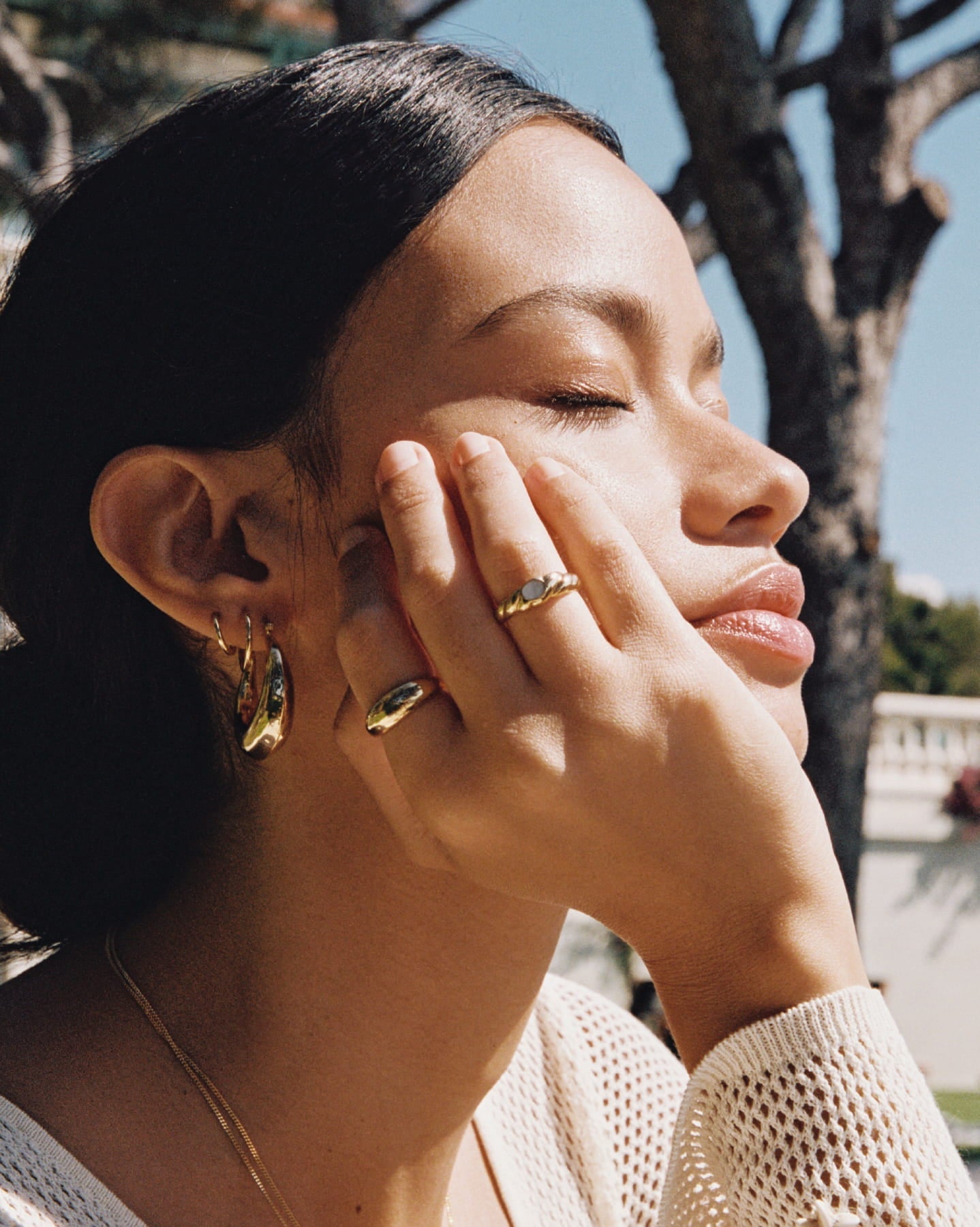 BRUNA The Label Earrings Campania Hoops