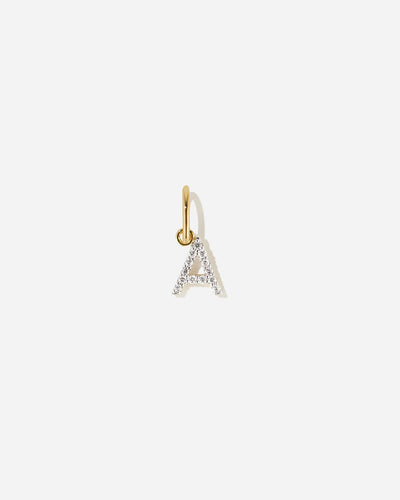 Lab-Grown Diamond Letter Charm