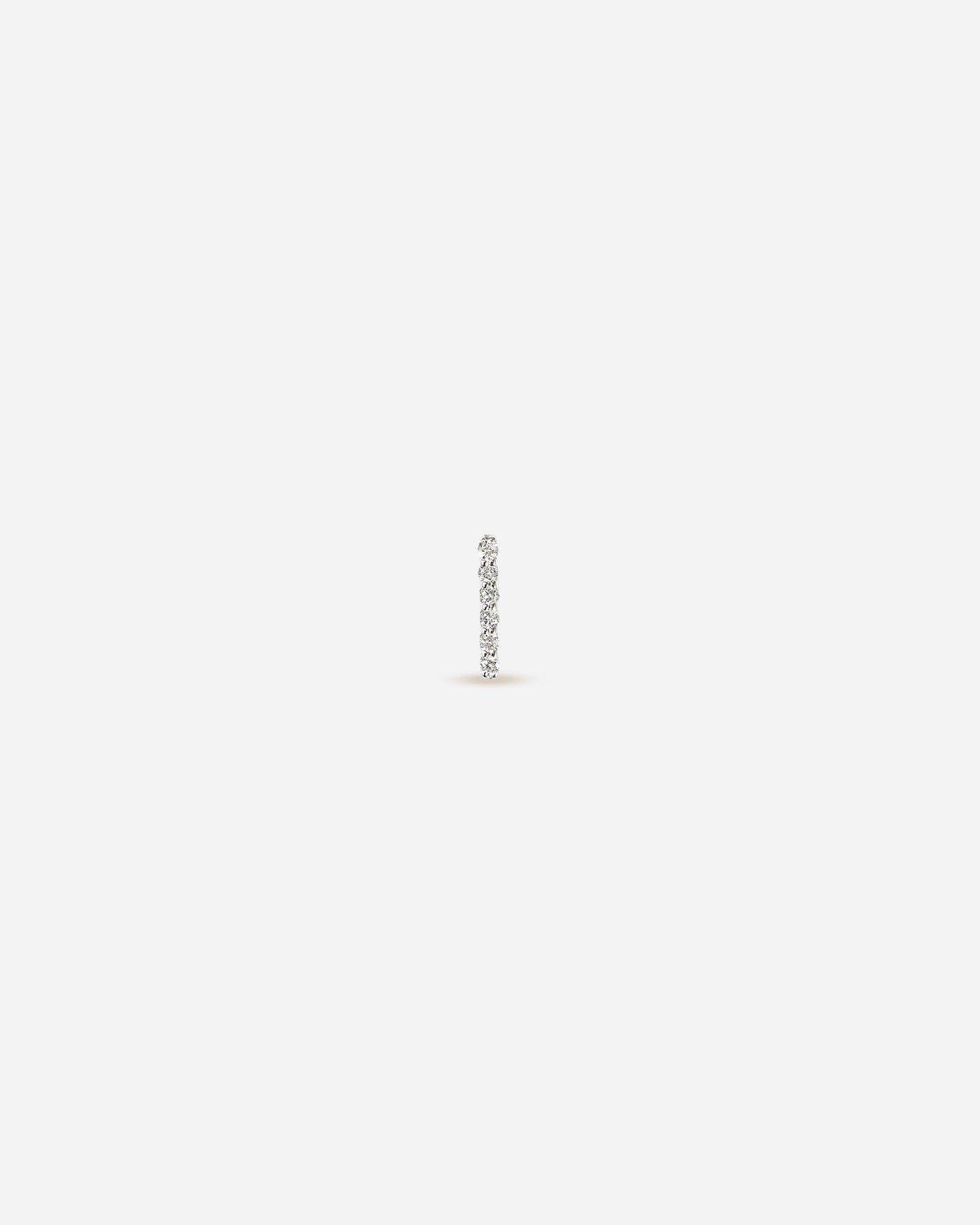 BRUNA The Label Earrings I / 14k Massivgold / Laborgezüchtete Diamanten Lab-Grown Diamond Letter Stud