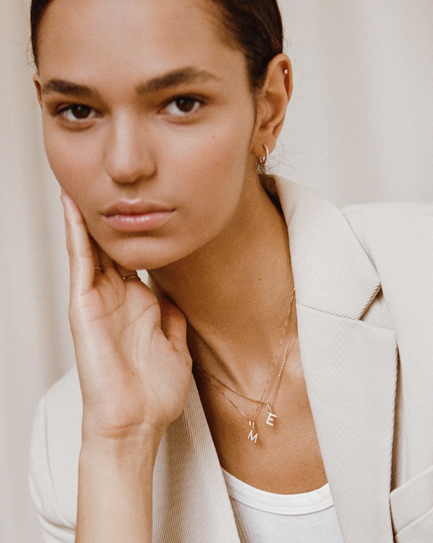 BRUNA The Label Charm Lab-Grown Diamond Letter Charm