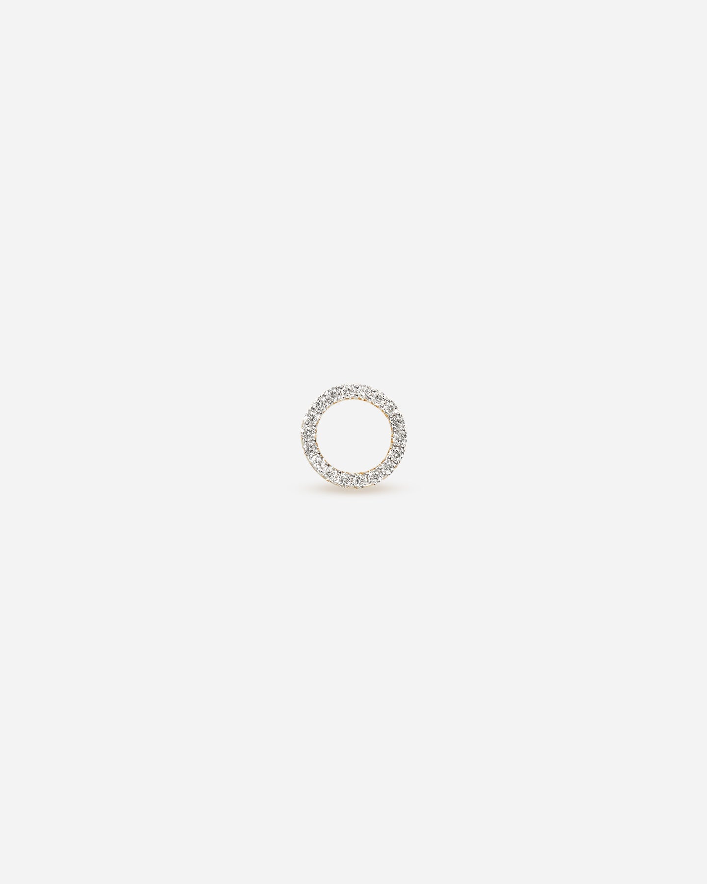 BRUNA The Label Earrings O / 14k Massivgold / Laborgezüchtete Diamanten Lab-Grown Diamond Letter Stud