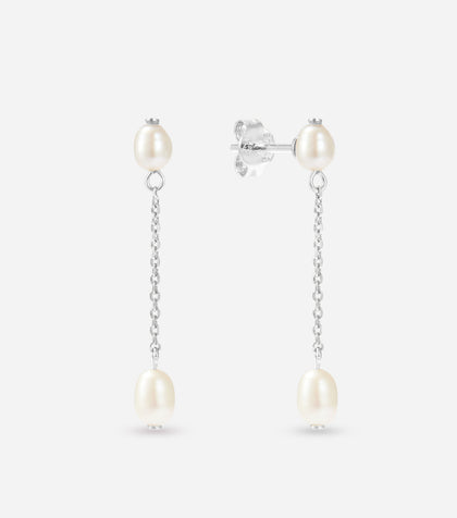 BRUNA The Label Earrings 925 Sterling Silber / Perlen Paloma Short Earrings