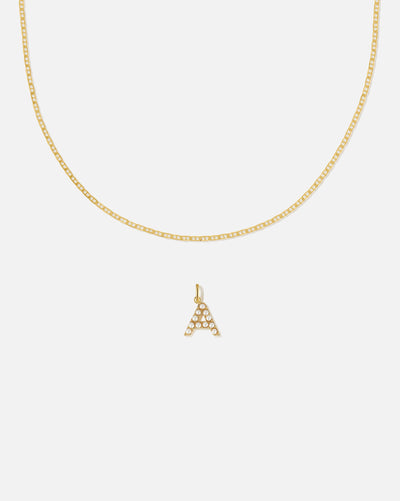 Pearl Letter Charm Set
