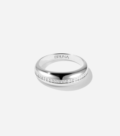BRUNA The Label Ring 925 Sterling Silber / Topaz / 52 Peony Topaz Ring