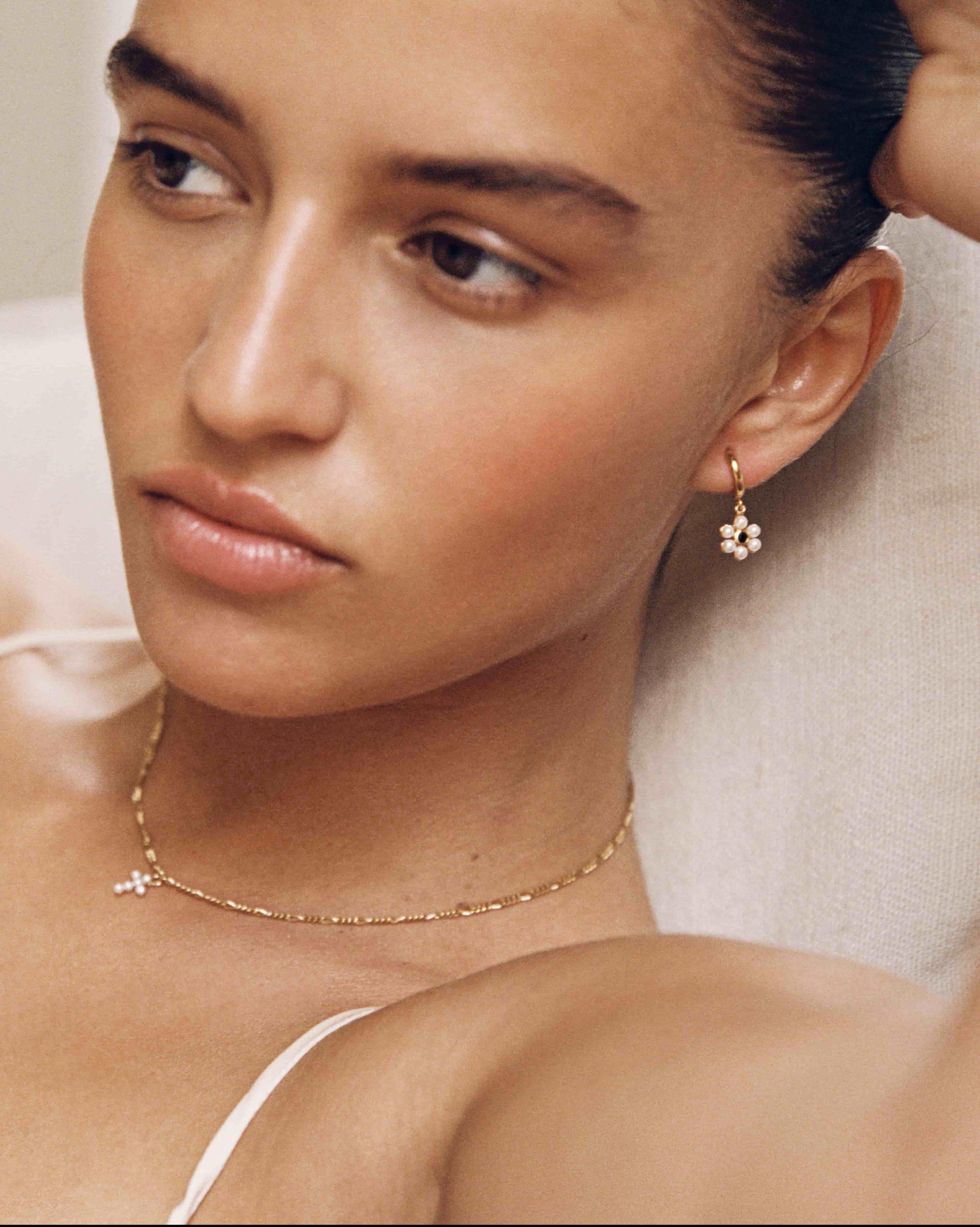 BRUNA The Label Necklace 18k Gold Vermeil / Perlen Saint-Savin Choker