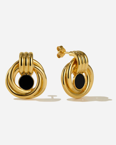 Tuscany Loop Onyx Earrings
