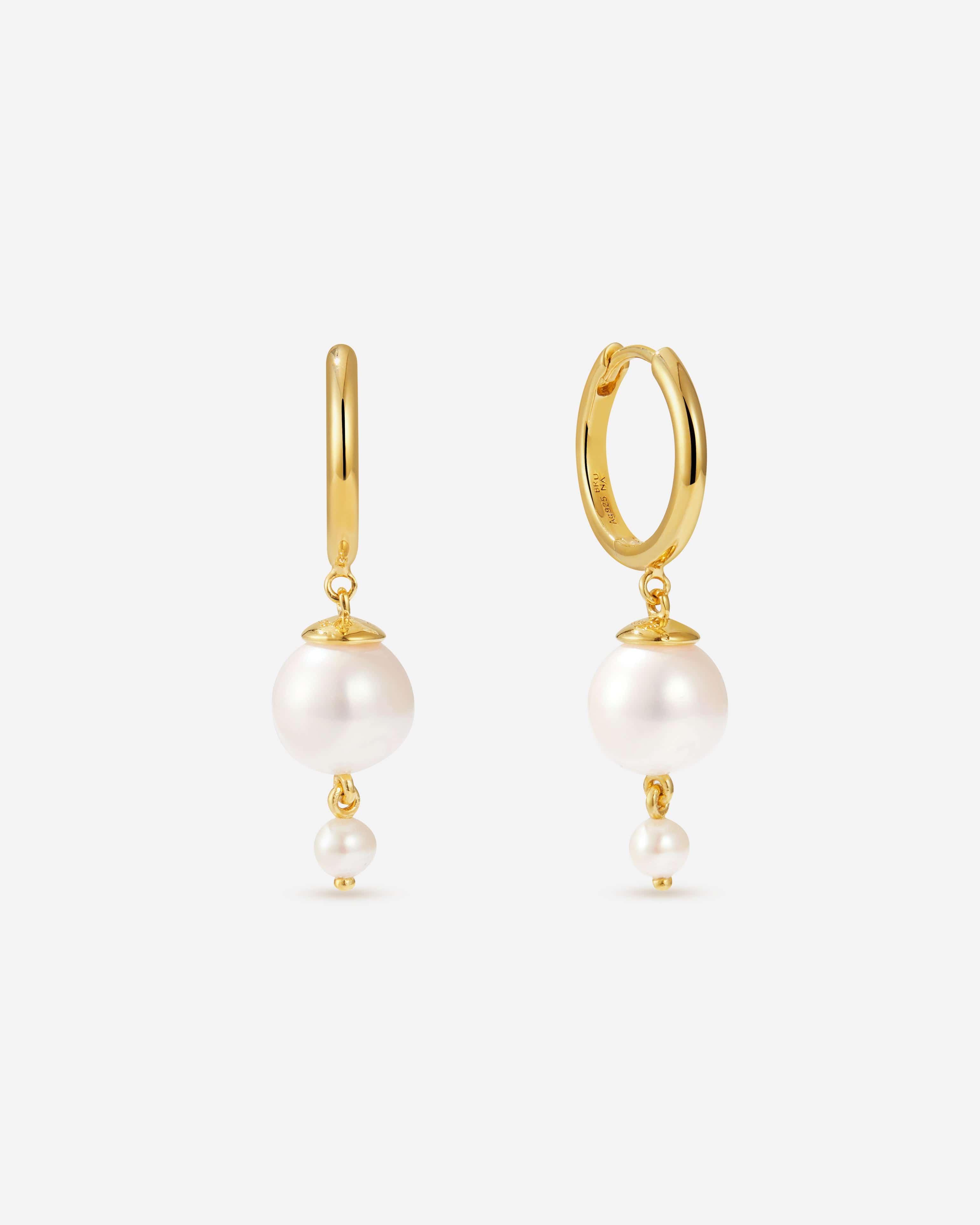 BRUNA The Label Earrings 18k Gold Vermeil / Perlen Varenna Earrings