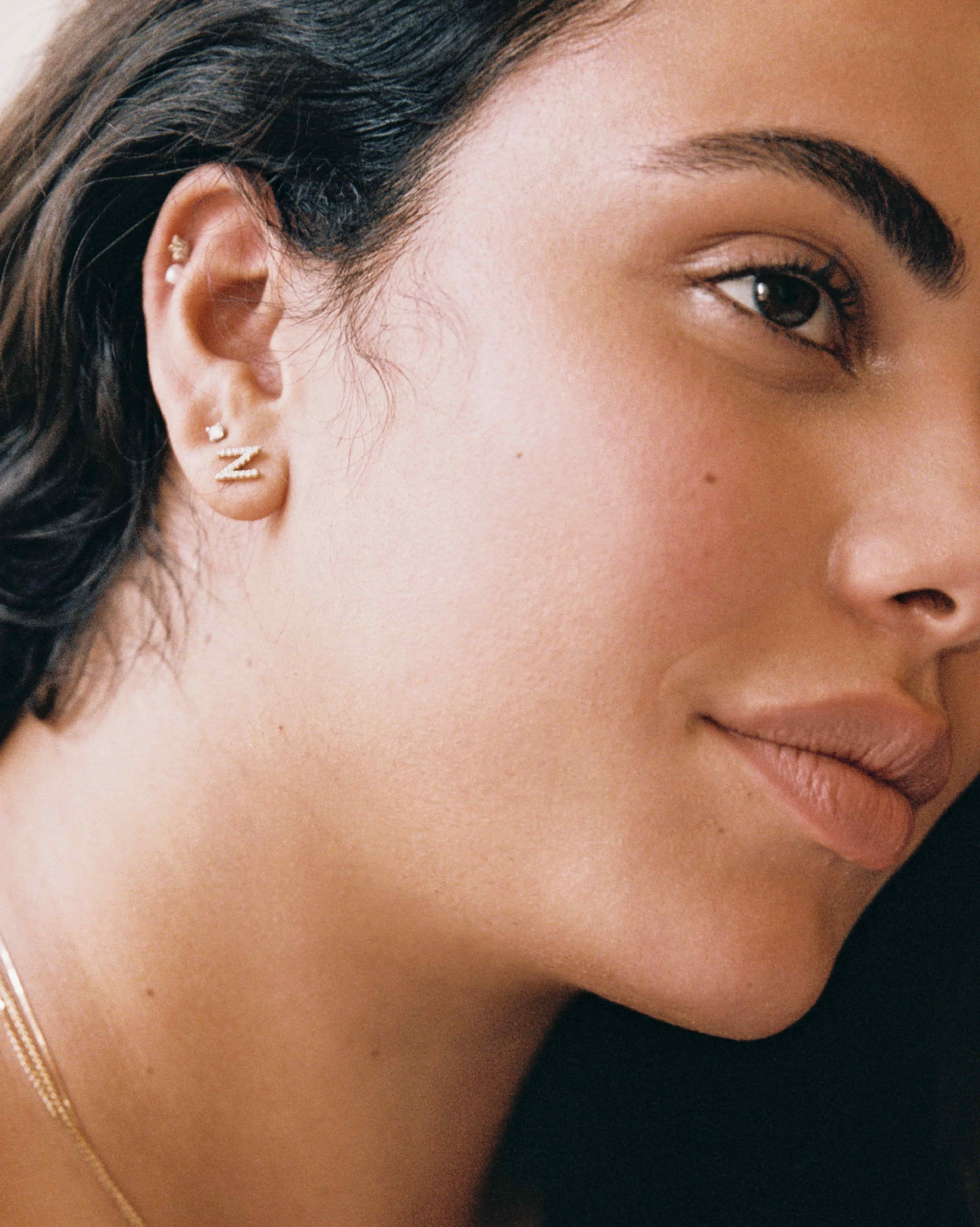 Bruna The Label Piercing 14k Massivgold / Perlen Vendôme Threaded Stud