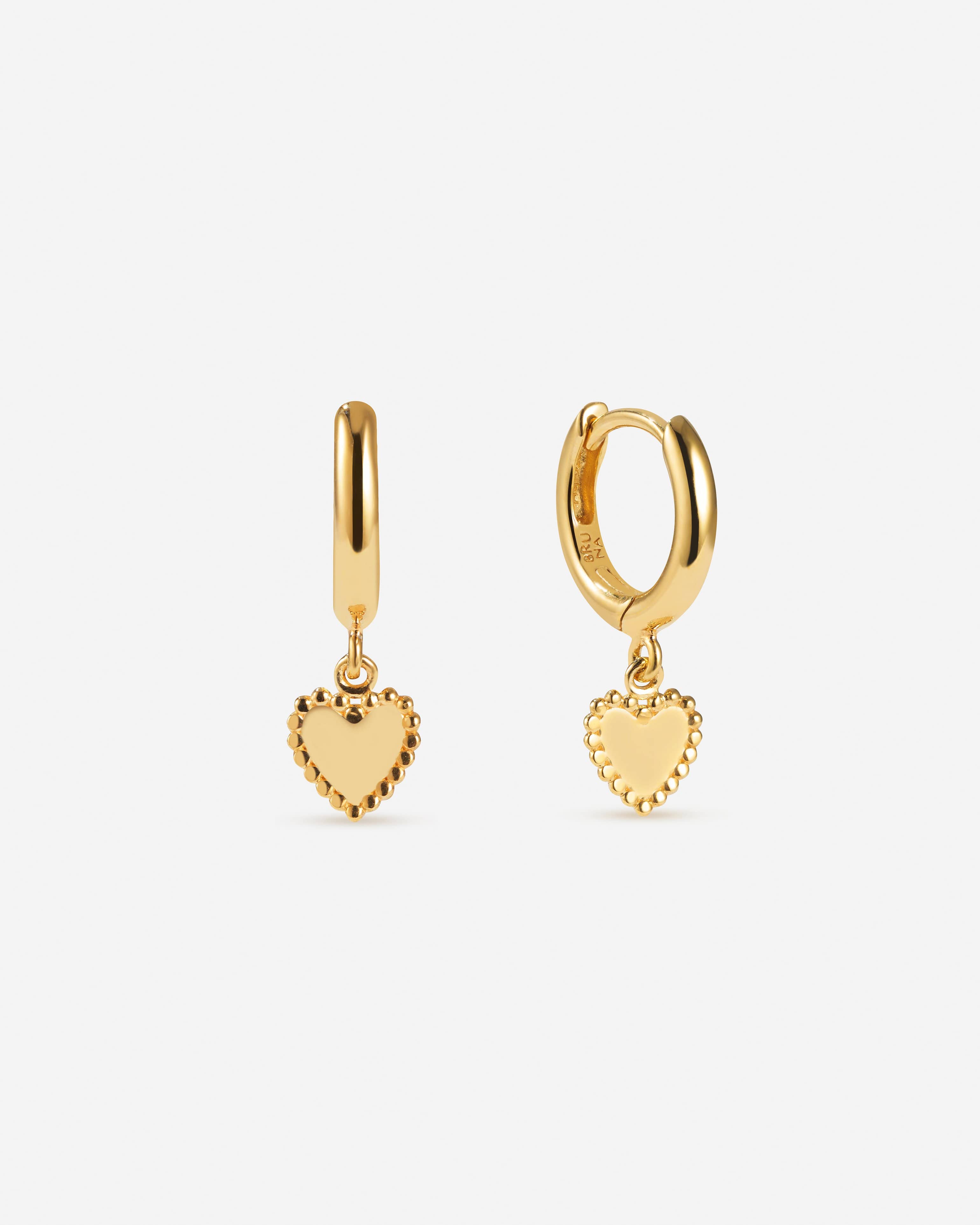 Bruna The Label Earrings 18k Gold Vermeil / No Gems Amore Mini Hoops