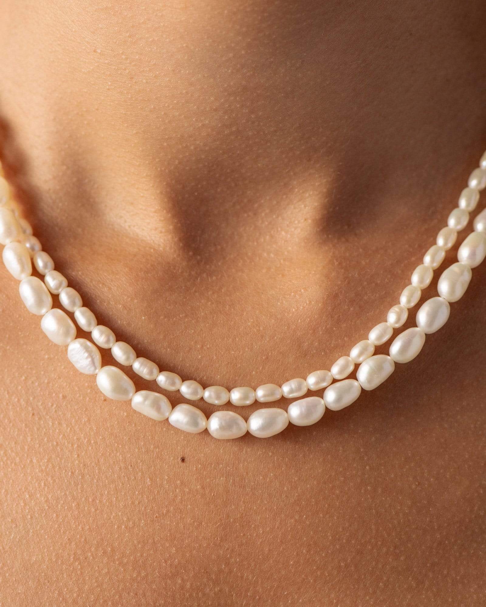BRUNA The Label Necklace 18k Gold Vermeil / Perlen Baia Necklace