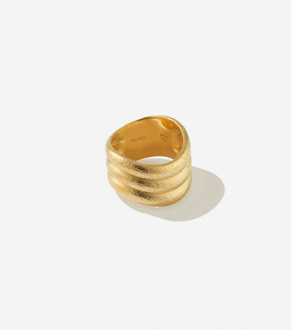 BRUNA The Label Ring 18k Gold Vermeil / 52 / No Gems Marea Ring