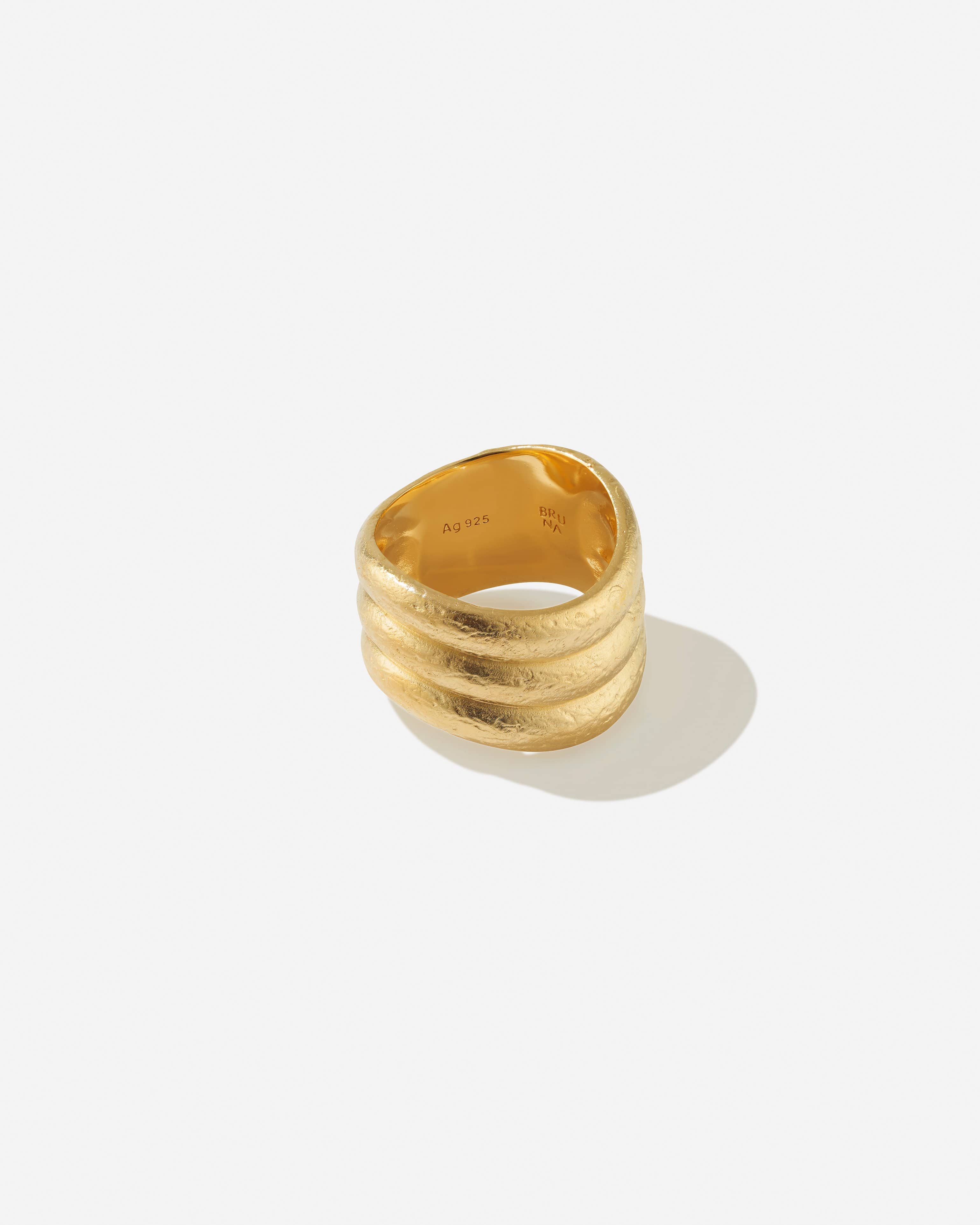 BRUNA The Label Ring 18k Gold Vermeil / 52 / No Gems Marea Ring