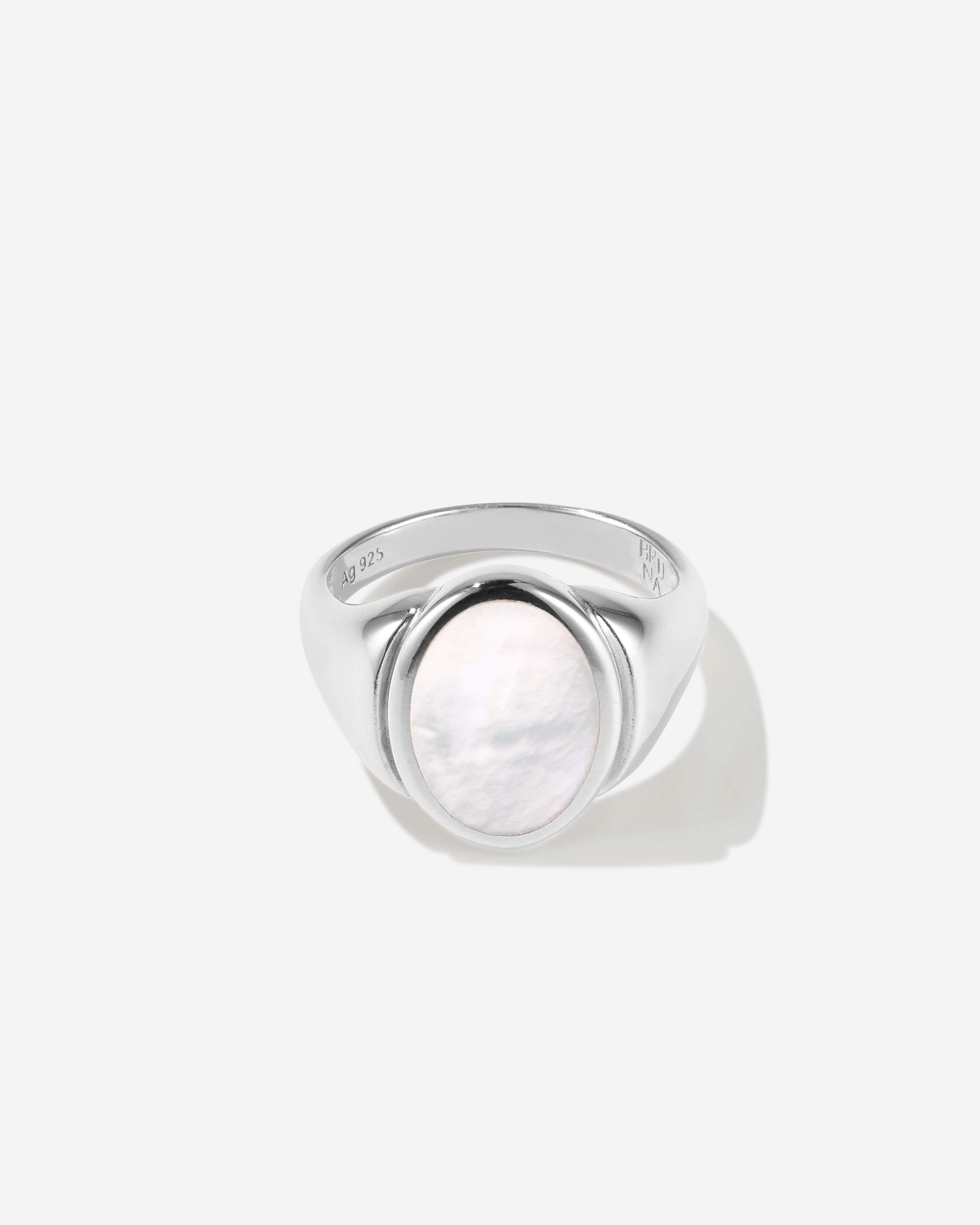 BRUNA The Label Ring 925 Sterling Silber / 52 / Perlen Puglia Pearl Ring